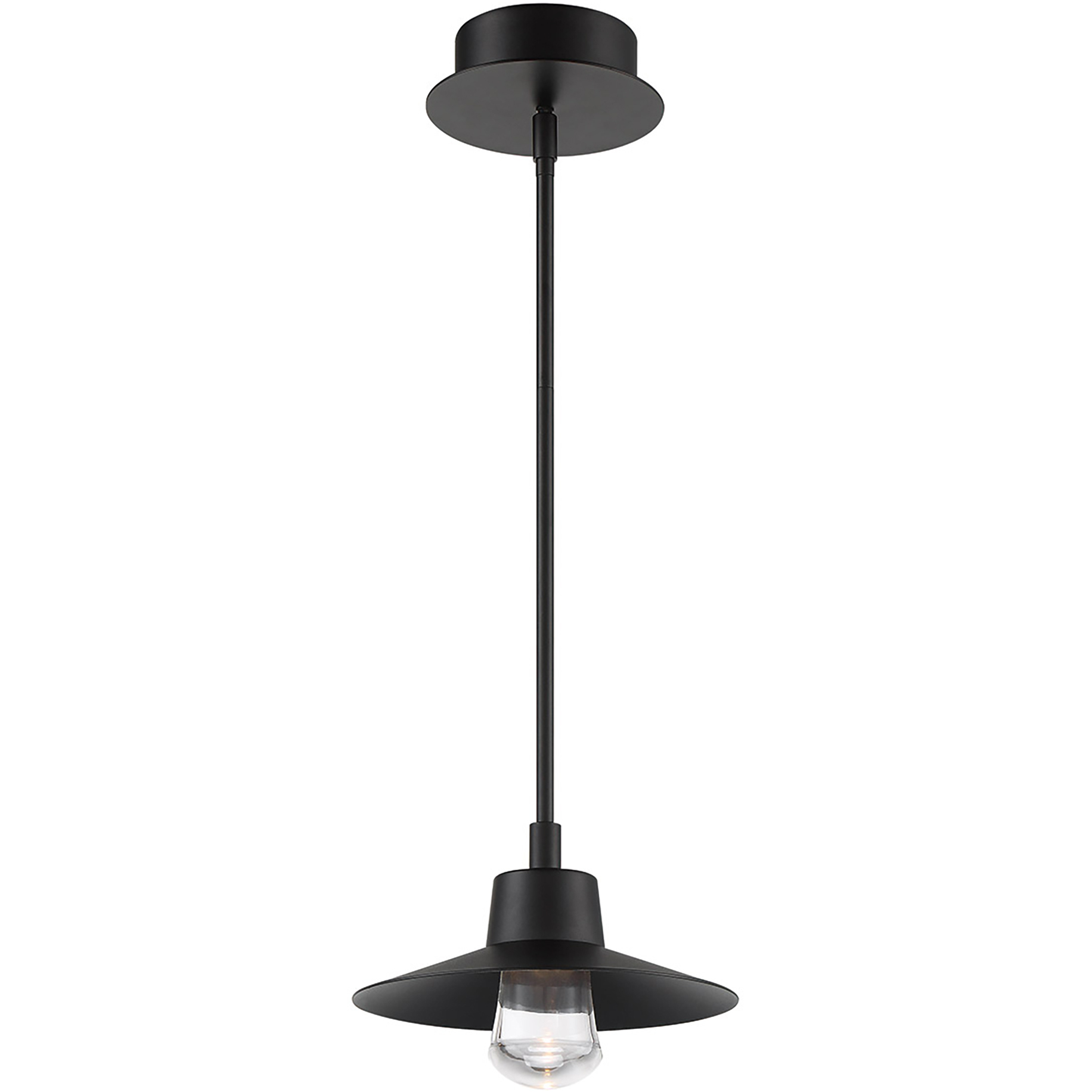 Suspense LED 10 inch Black Outdoor Pendant