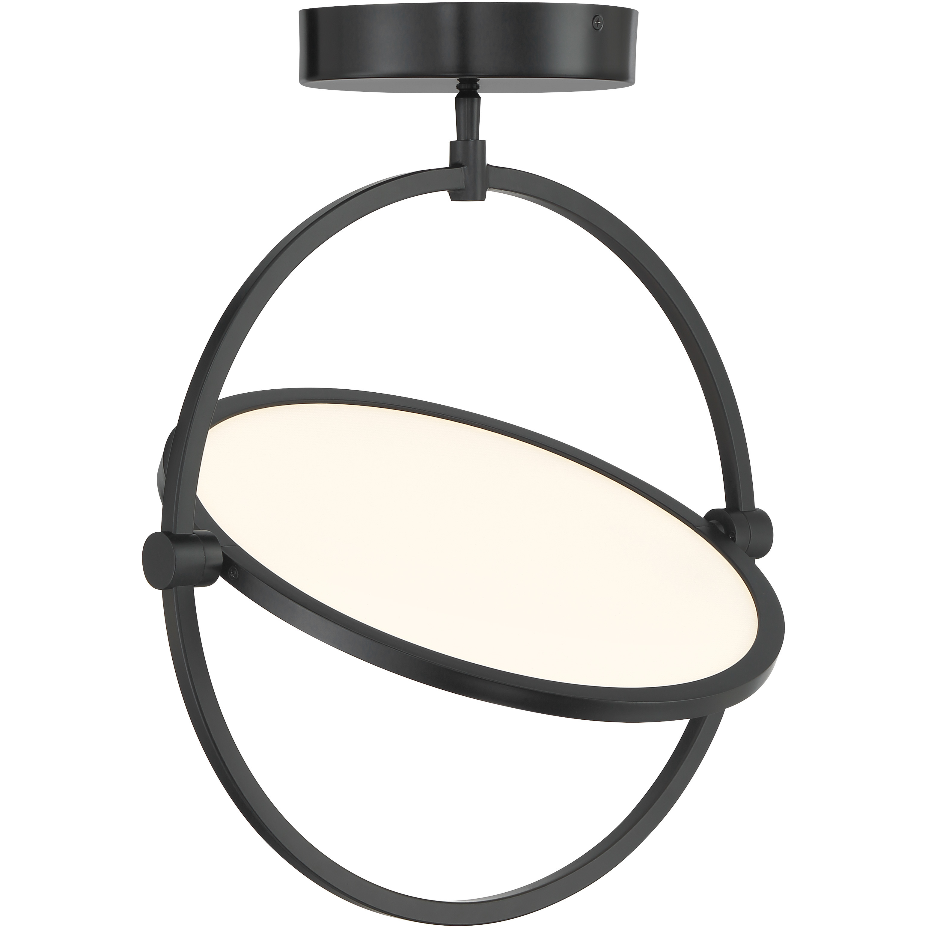 Studio 23 LED 16.5 inch Coal Semi Flush Ceiling Light