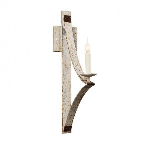Hill Country 1 Light Antique White Wall Sconce Wall Light