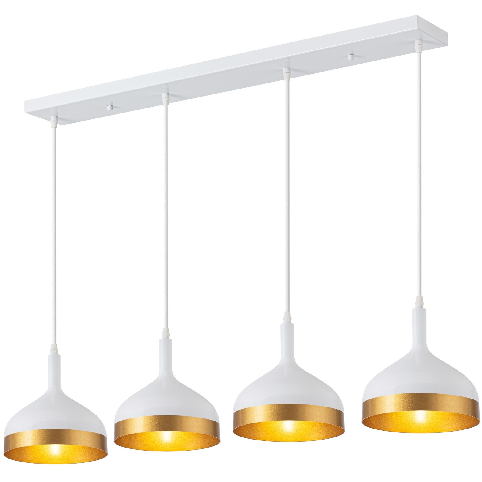 Dash LED 41 inch White and Gold Island Light Ceiling Light