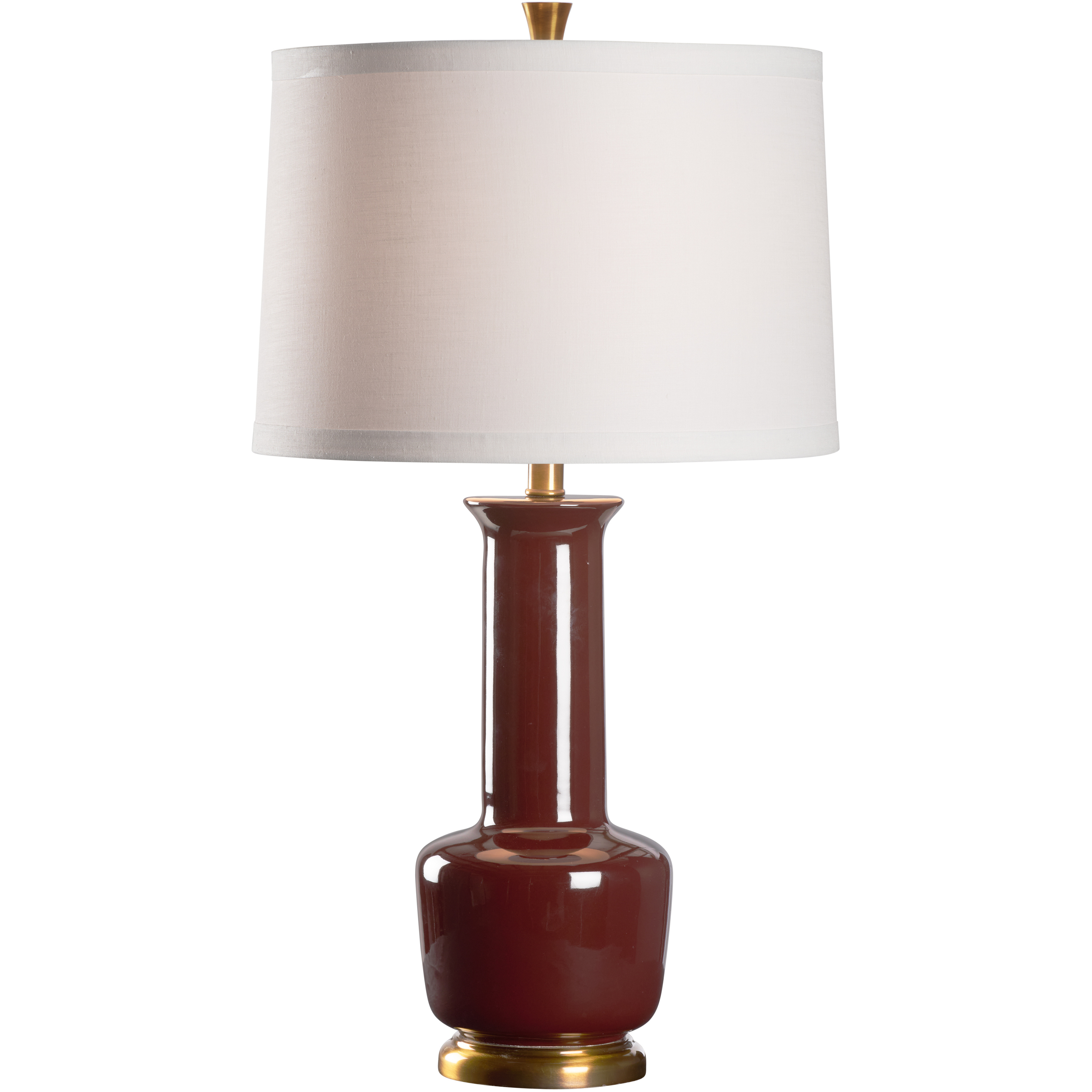 Olsen 21 inch 100.00 watt Brown and Gold Table Lamp Portable Light