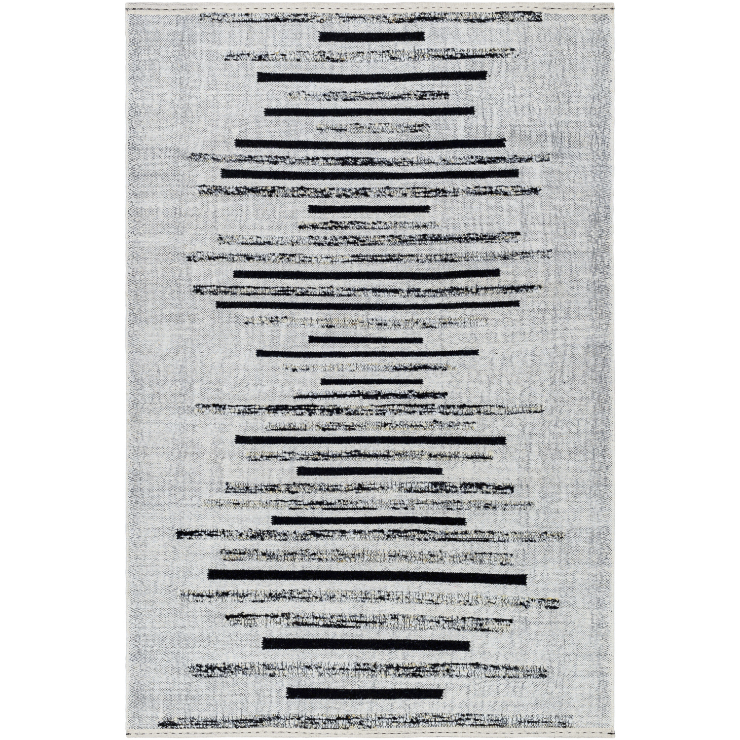 Goteborg 144 X 108 inch Ivory/Black Handmade Rug in 9 x 12