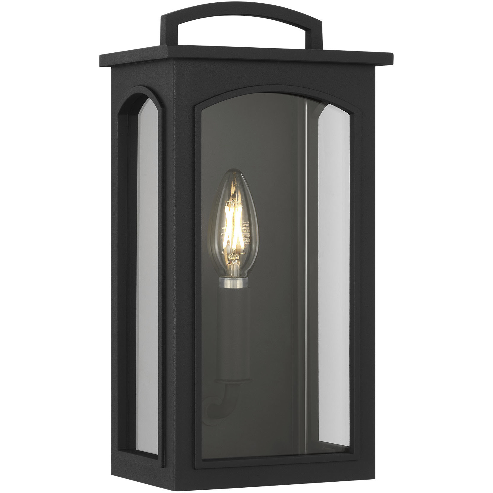 C&M by Chapman & Myers Modesto 1 Light 12.38 inch Textured Black Outdoor Wall Lantern