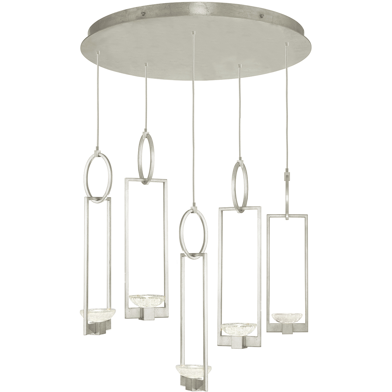Delphi LED 26.5 inch Silver Pendant Ceiling Light