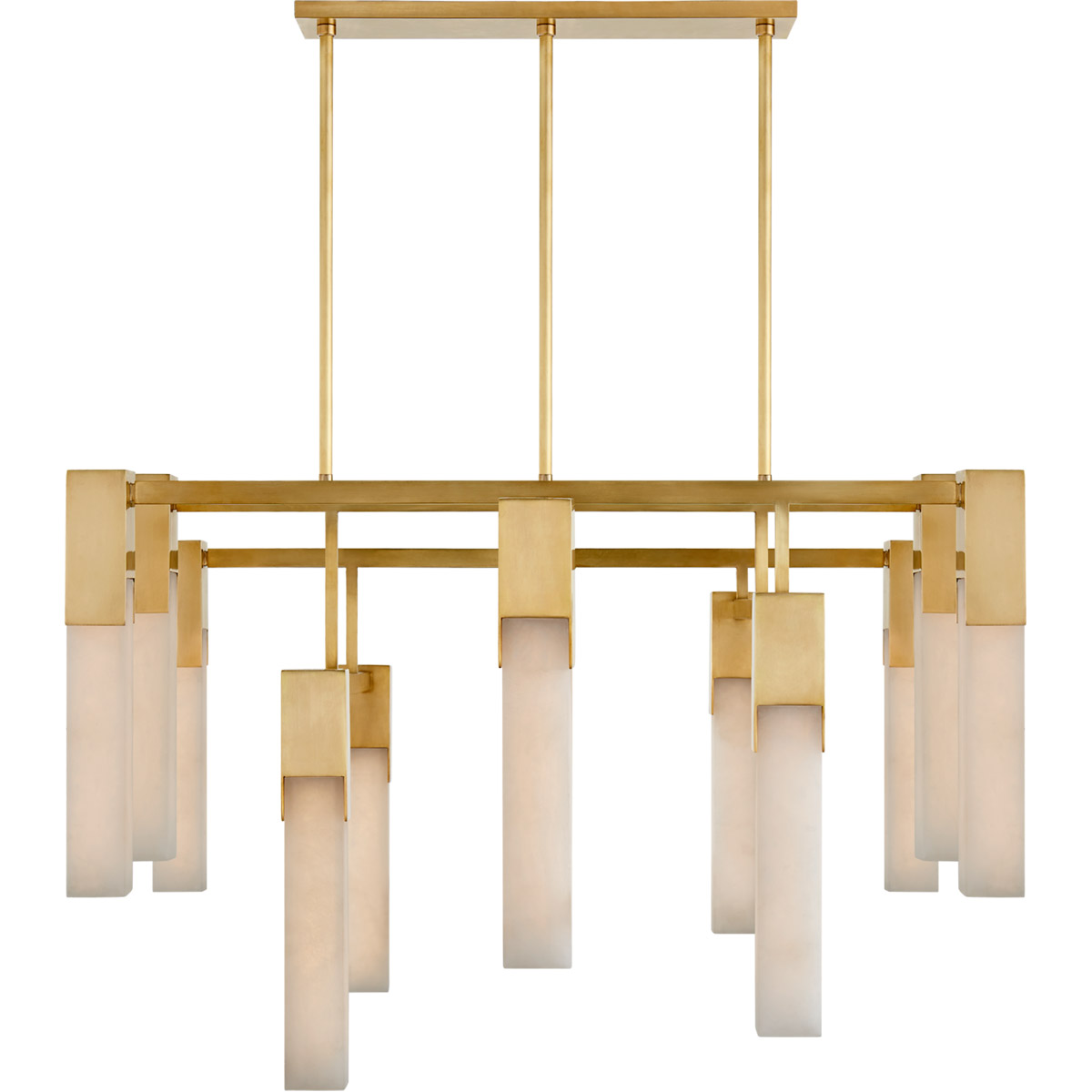 Kelly Wearstler Covet LED 31.25 inch Antique-Burnished Brass Chandelier Ceiling Light, Large