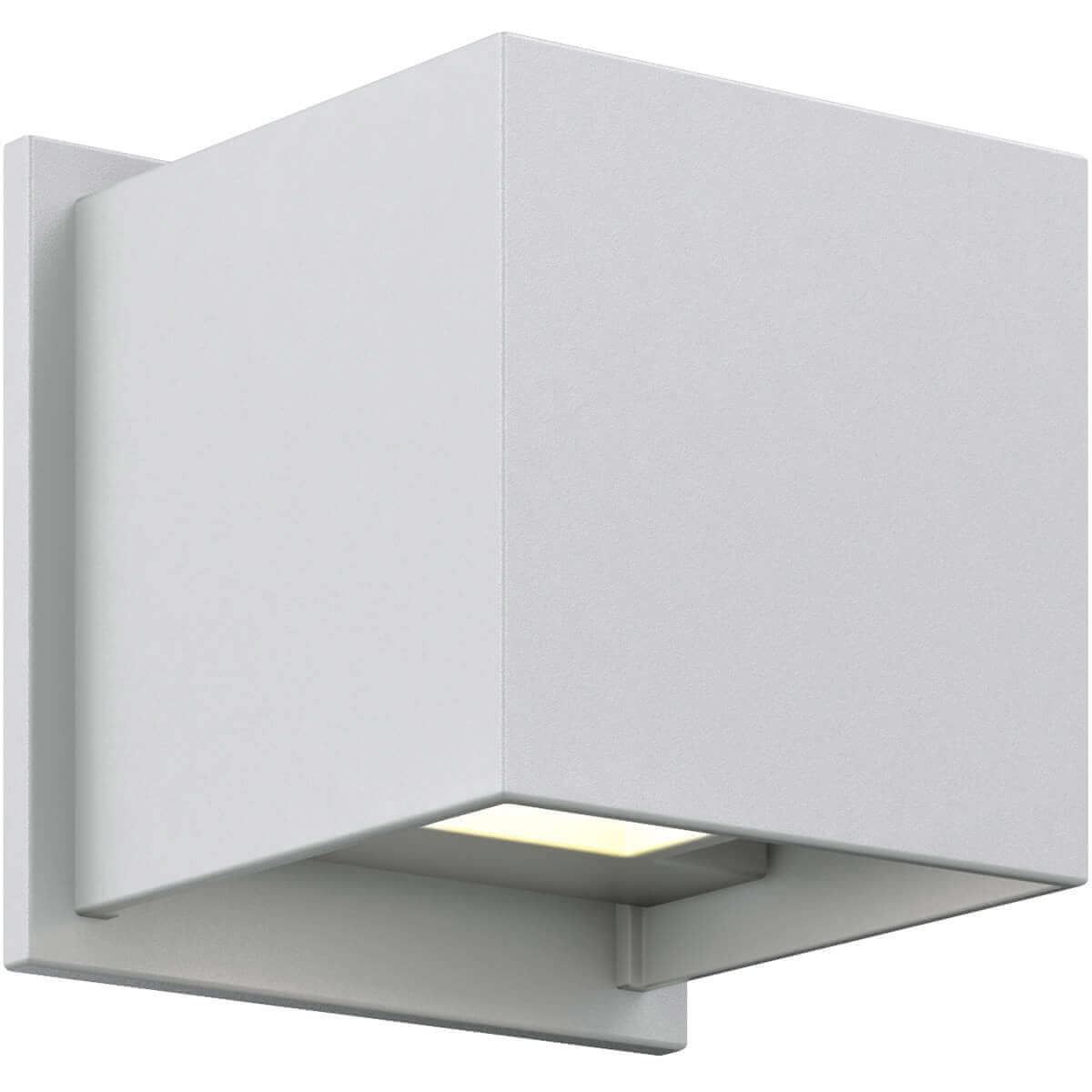 Cubix LED 4.63 inch Satin Grey ADA Sconce Wall Light, Directional Up/Down