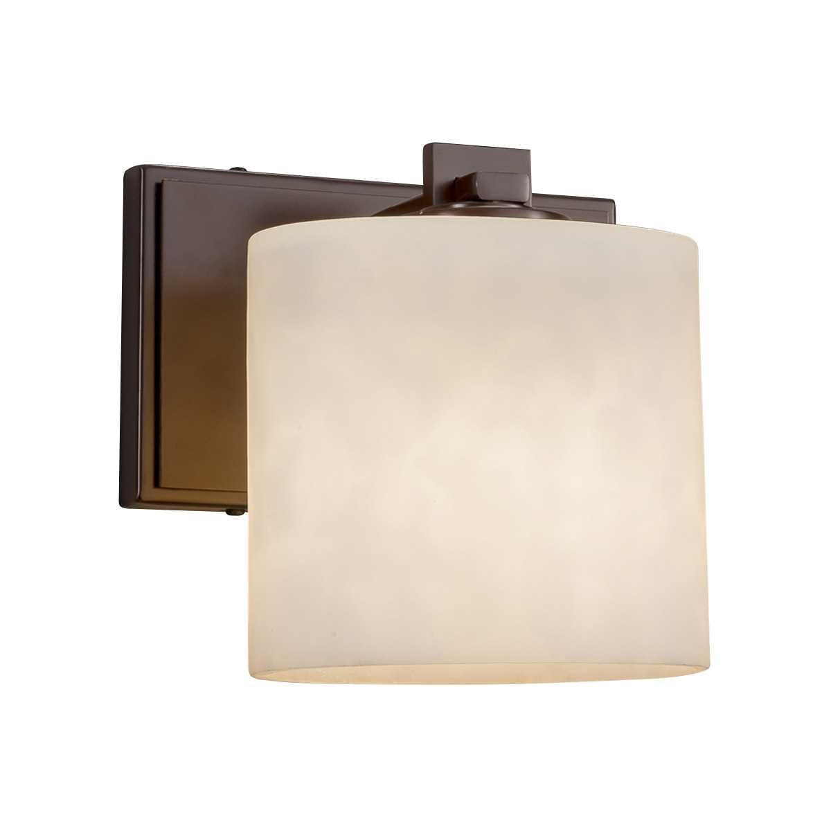 Clouds LED 7 inch Matte Black ADA Wall Sconce Wall Light in 700 Lm LED, Rectangle