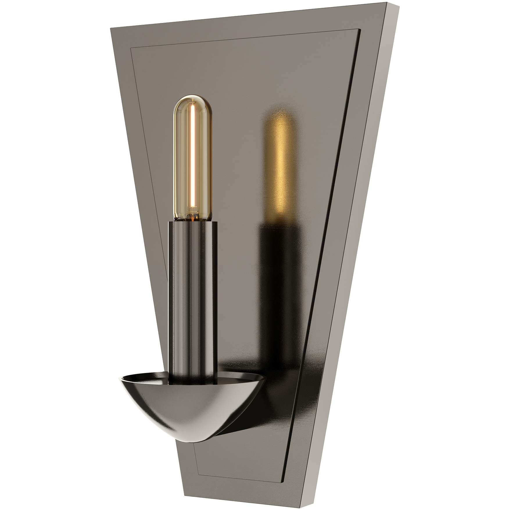 Goldie 1 Light 6.88 inch Blackened Polished Nickel Wall Sconce Wall Light