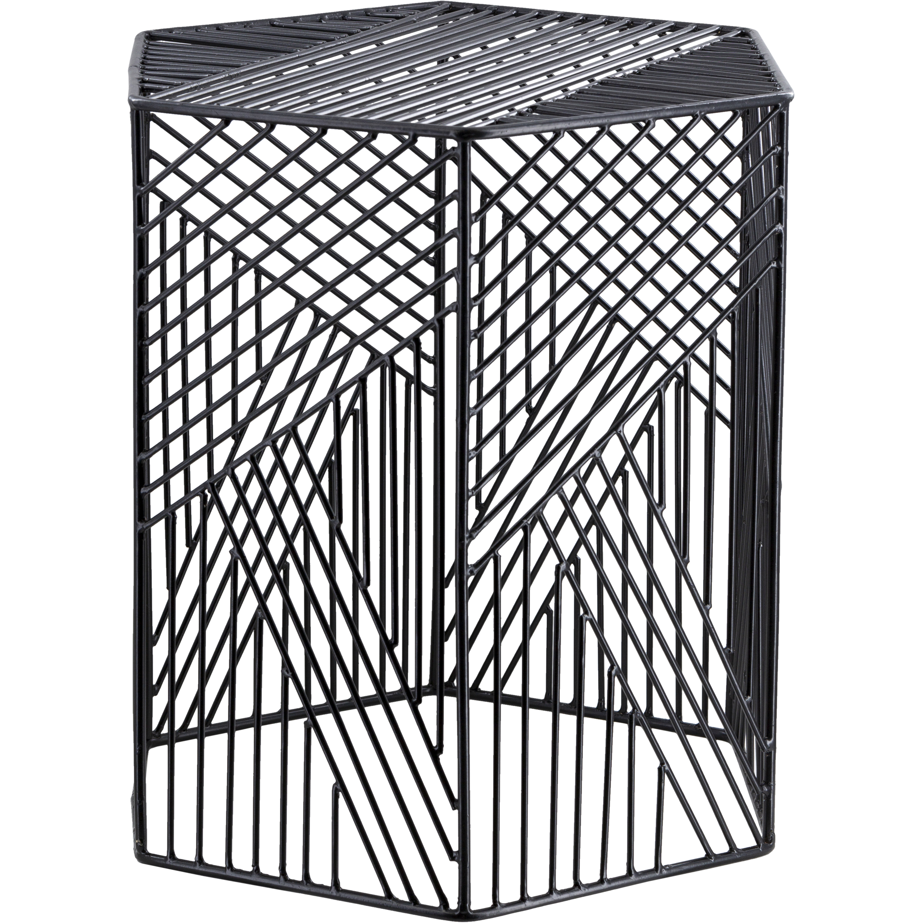 Linear 15.5 inch Outdoor Garden Stool