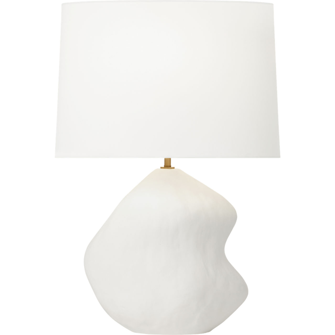 Hable Broxton 23.5 inch 9 watt Matte White Ceramic Table Lamp Portable Light