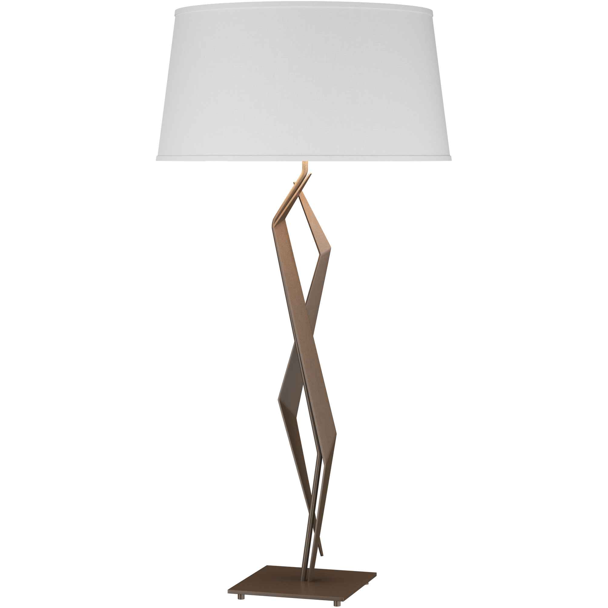 Facet 33.7 inch 100 watt Bronze Table Lamp Portable Light in Natural Anna