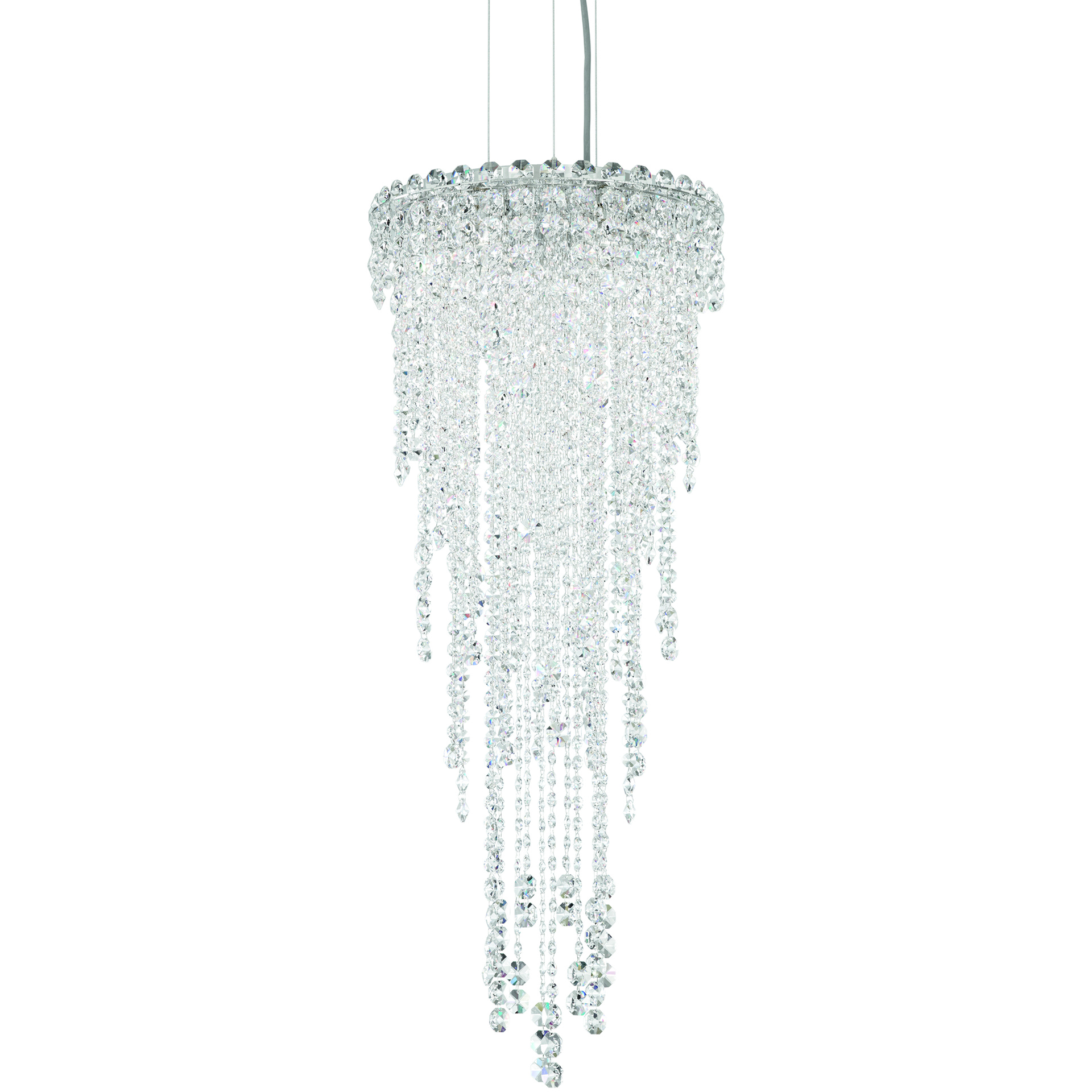 Chantant 4 Light Polished Stainless Steel Pendant Ceiling Light in Radiance