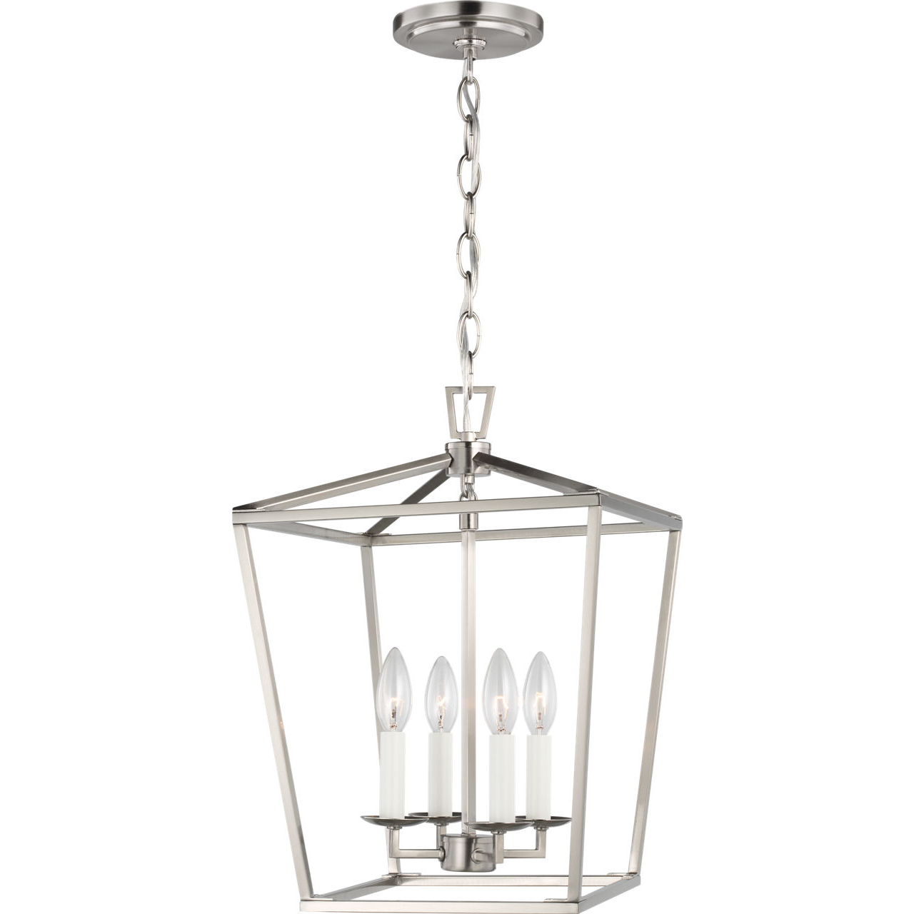 C&M by Chapman & Myers Dianna LED 12.5 inch Brushed Nickel Pendant Ceiling Light