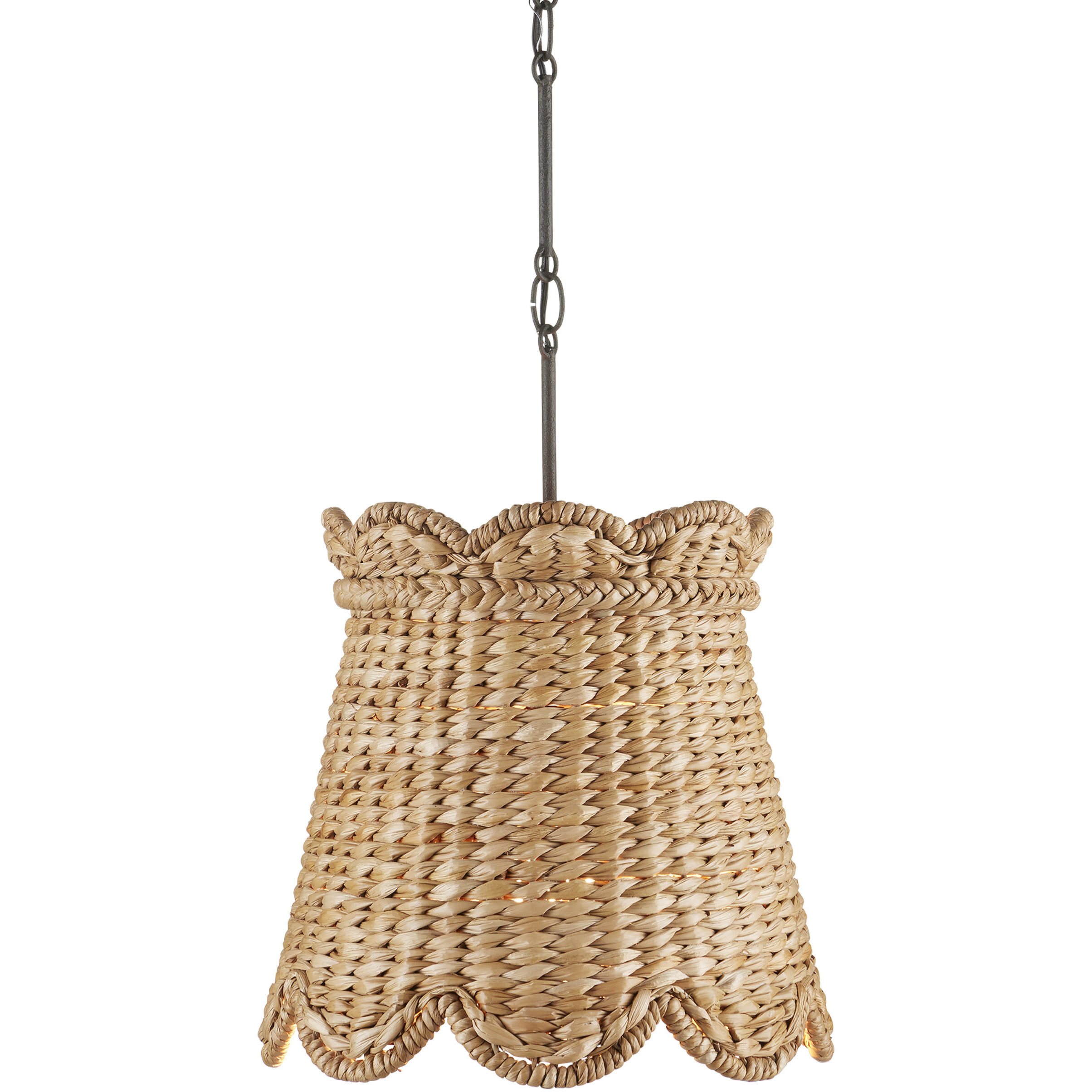 Annabelle 1 Light 14.5 inch Mole Black Pendant Ceiling Light, Small, Suzanne Duin Collection