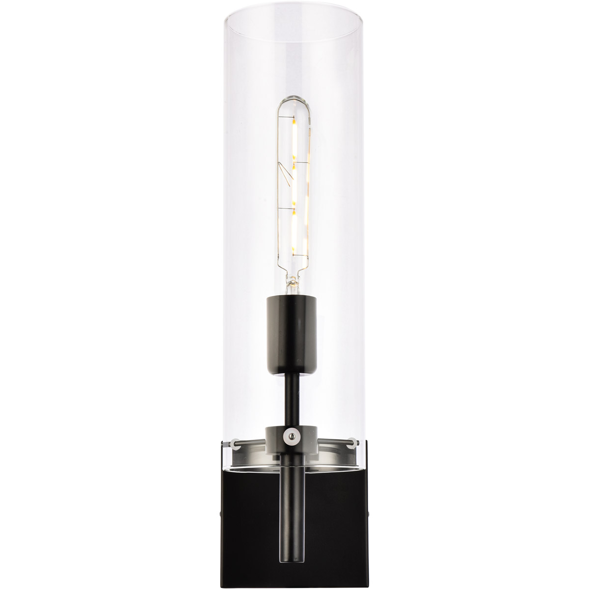 Savant 1 Light 7.4 inch Black Bath Sconce Wall Light