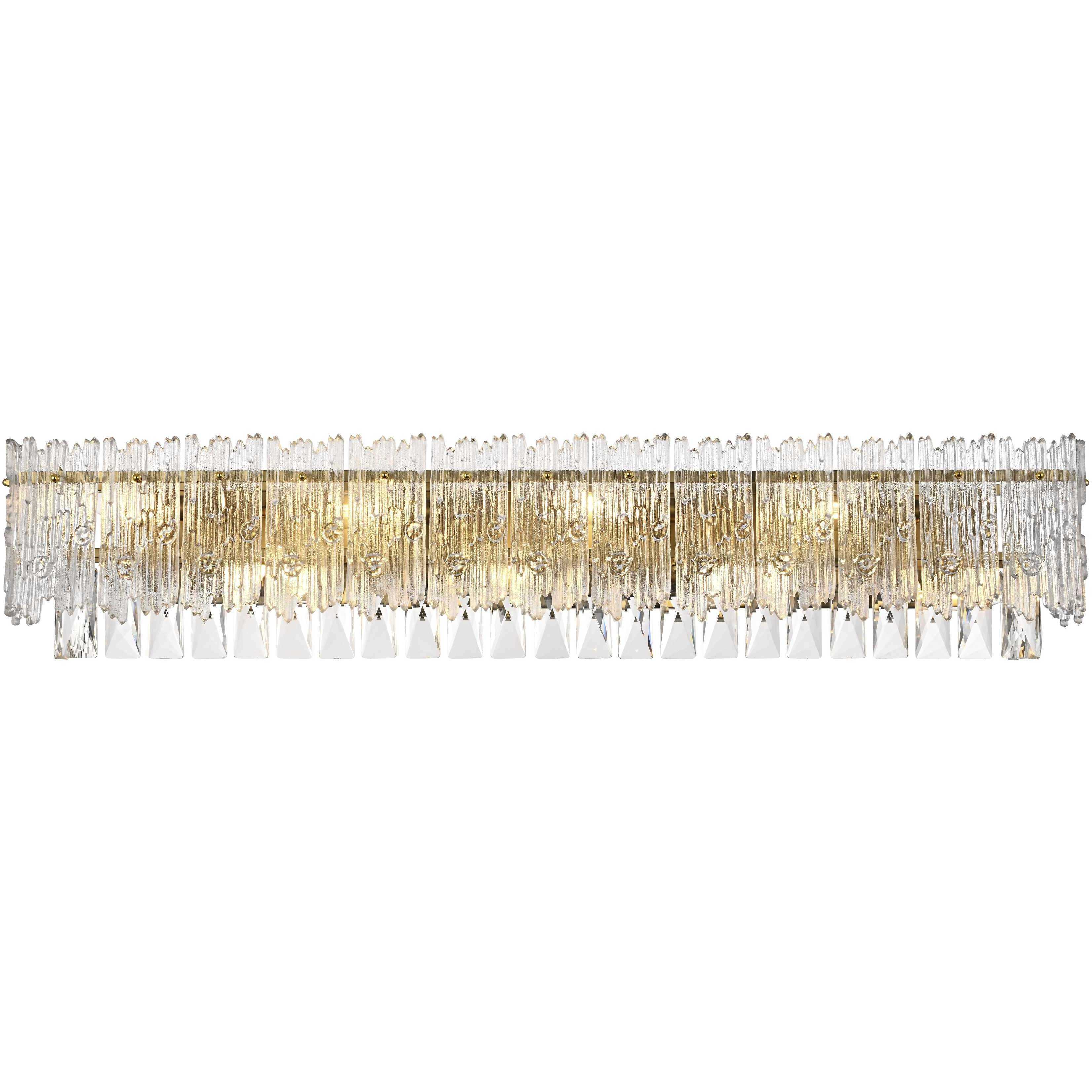 Emilia 8 Light 34.5 inch Satin Gold Wall Sconce Wall Light