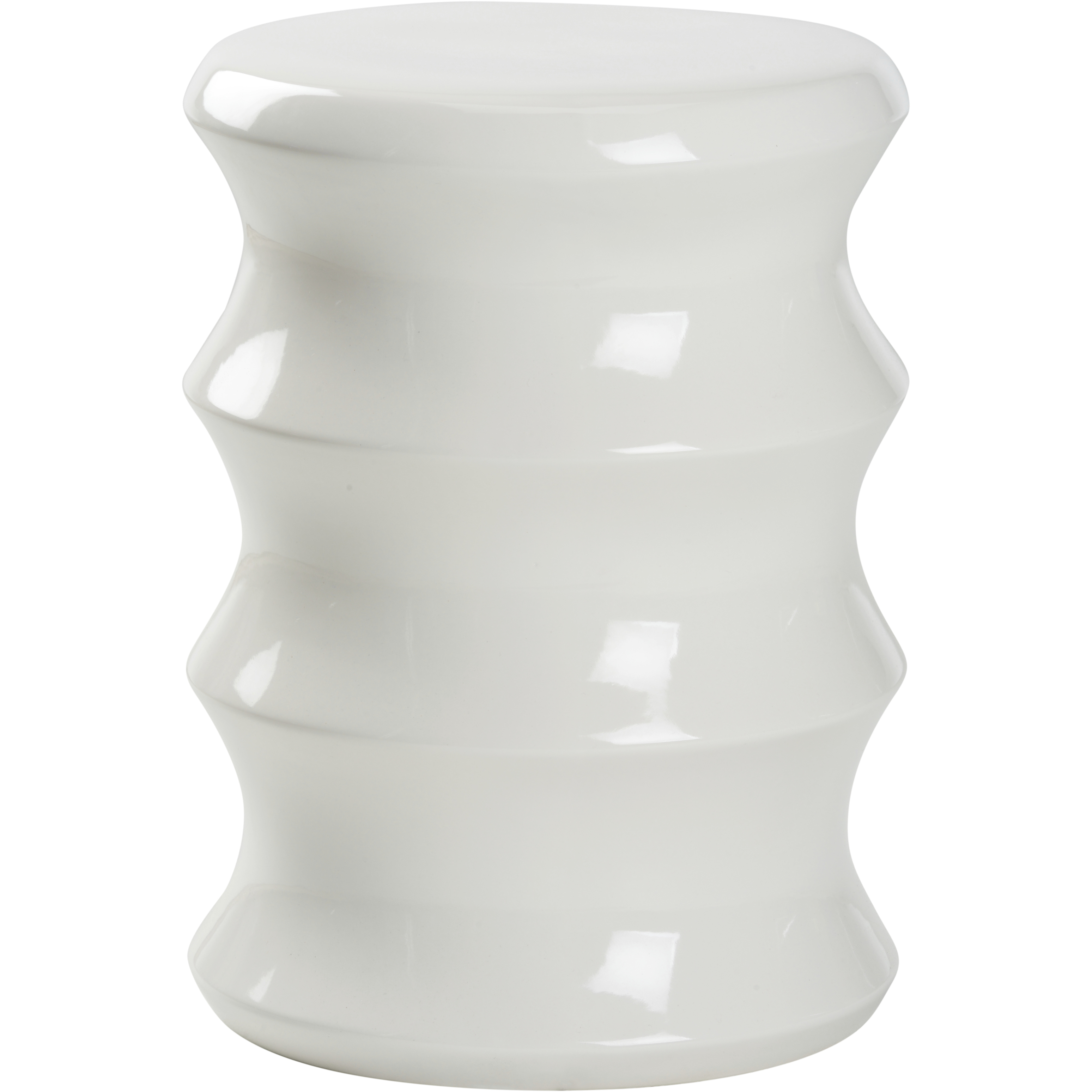 Shelbourne 19.5 inch White/Cream Garden Seat
