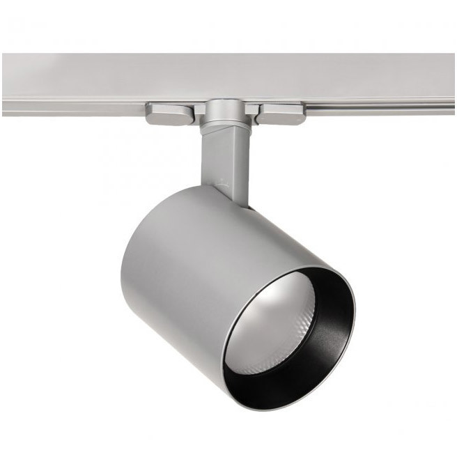 Lucio 1 Light 120 Platinum Track Head Ceiling Light in Ultra Narrow, 85, 3000K