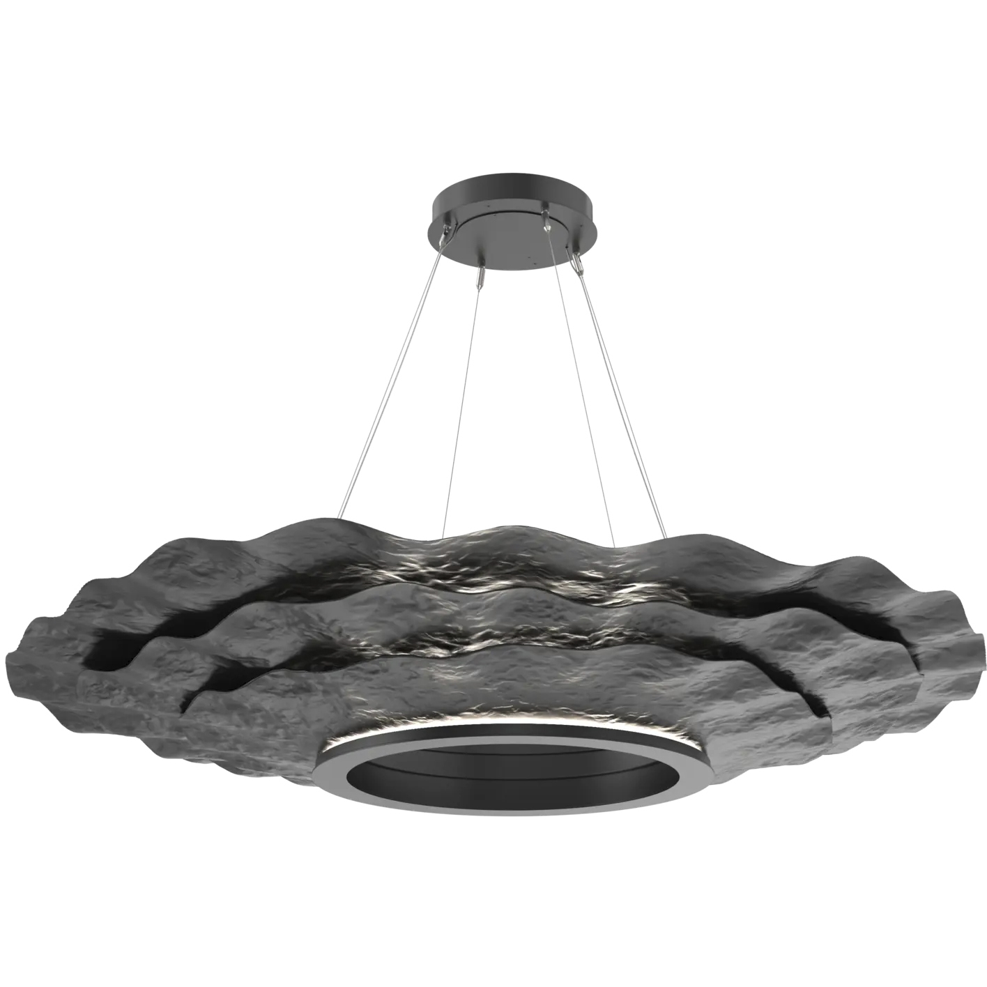 Delphine LED 61.4 inch Matte Black Chandelier Ceiling Light