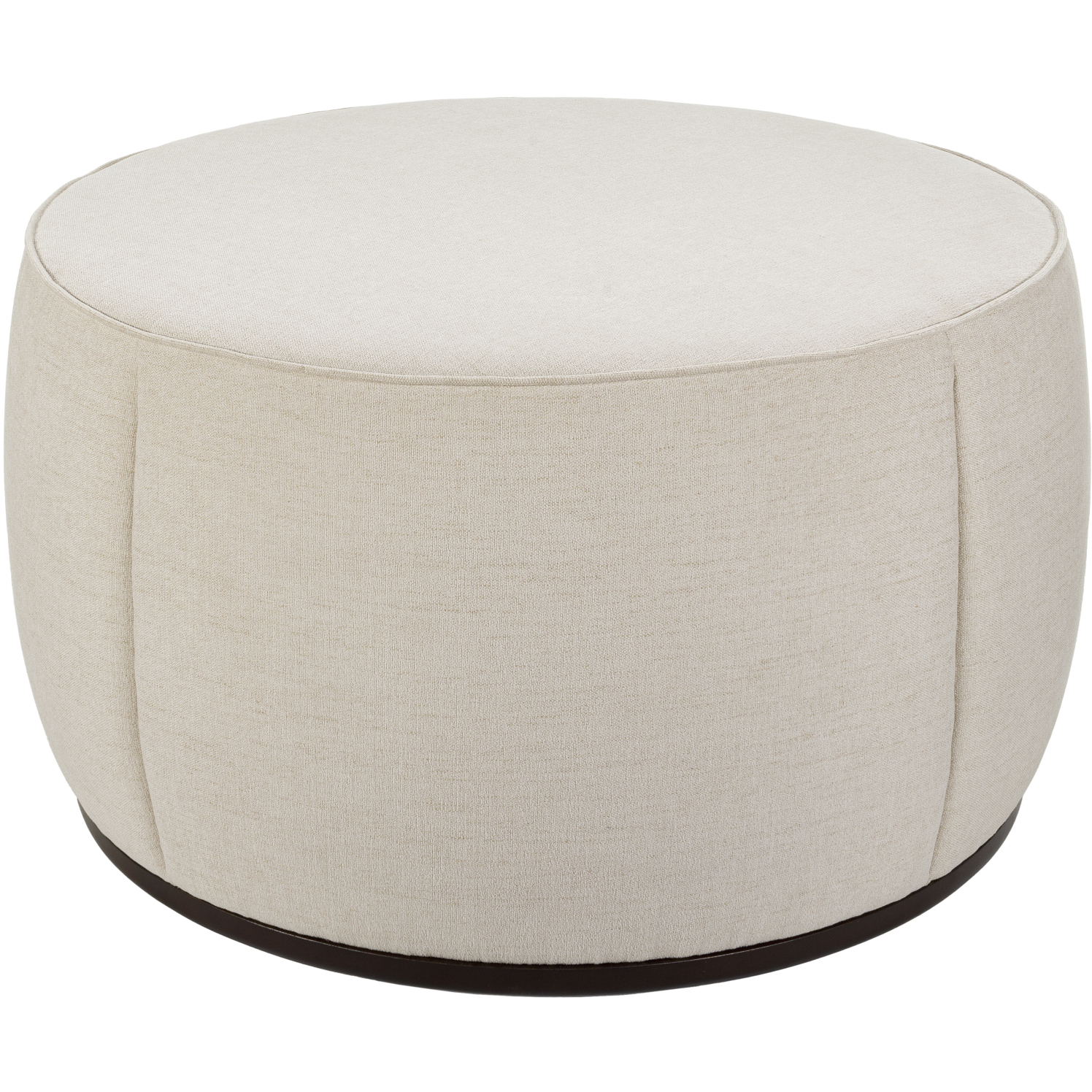 Lanza 21 inch Upholstery: Light Beige; Base: Dark Brown Ottoman