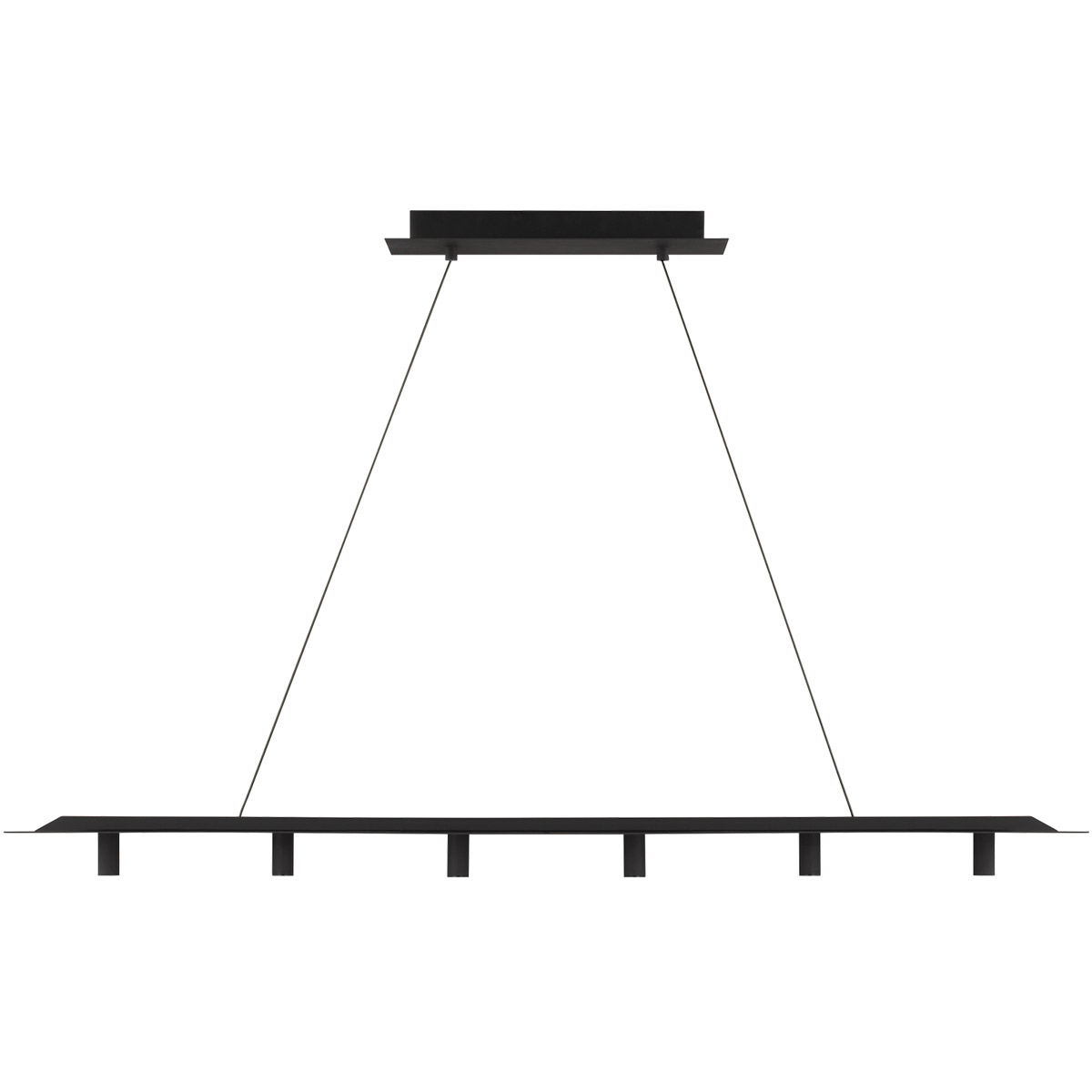 Sean Lavin Ponte LED 50 inch Natural Brass Linear Suspension Ceiling Light in LED 90 CRI 3000K 277V, Integrated LED