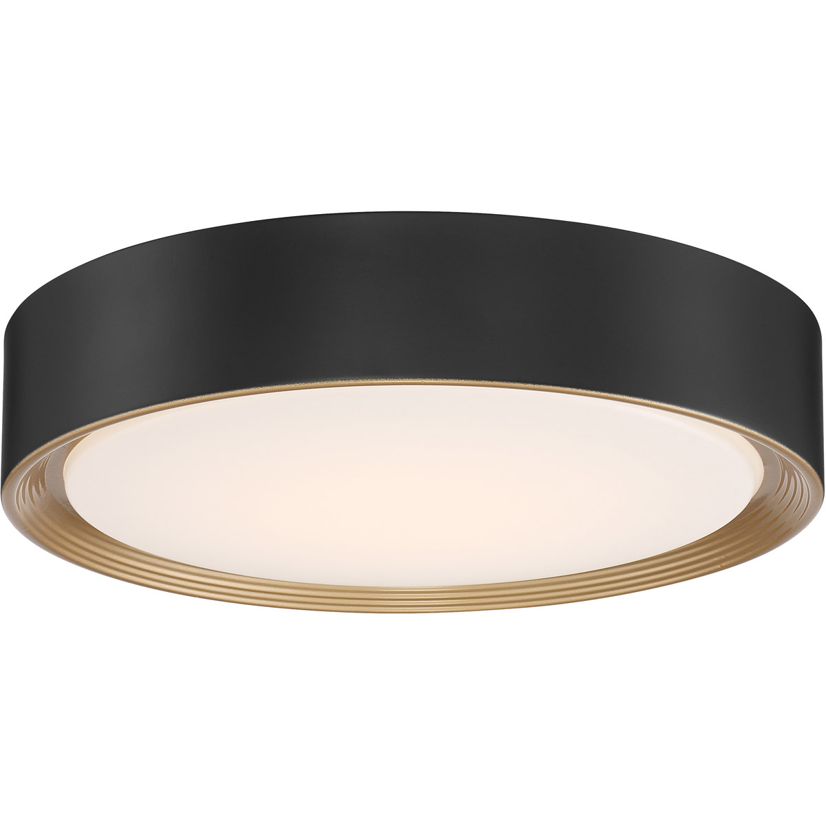Malaga LED 15.75 inch Matte Black Flush Mount Ceiling Light