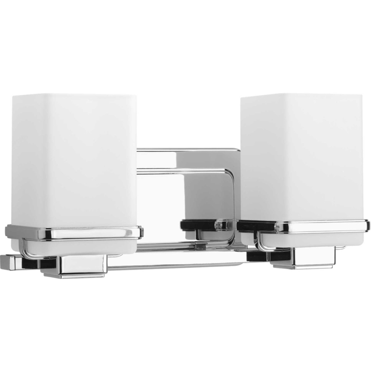 Metric 2 Light 13 inch Polished Chrome Bath Vanity Wall Light, Design Series