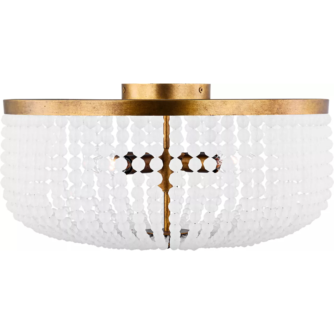 Christiane Lemieux Bellecour 4 Light 18 inch Vintage Gild Flush Mount Ceiling Light