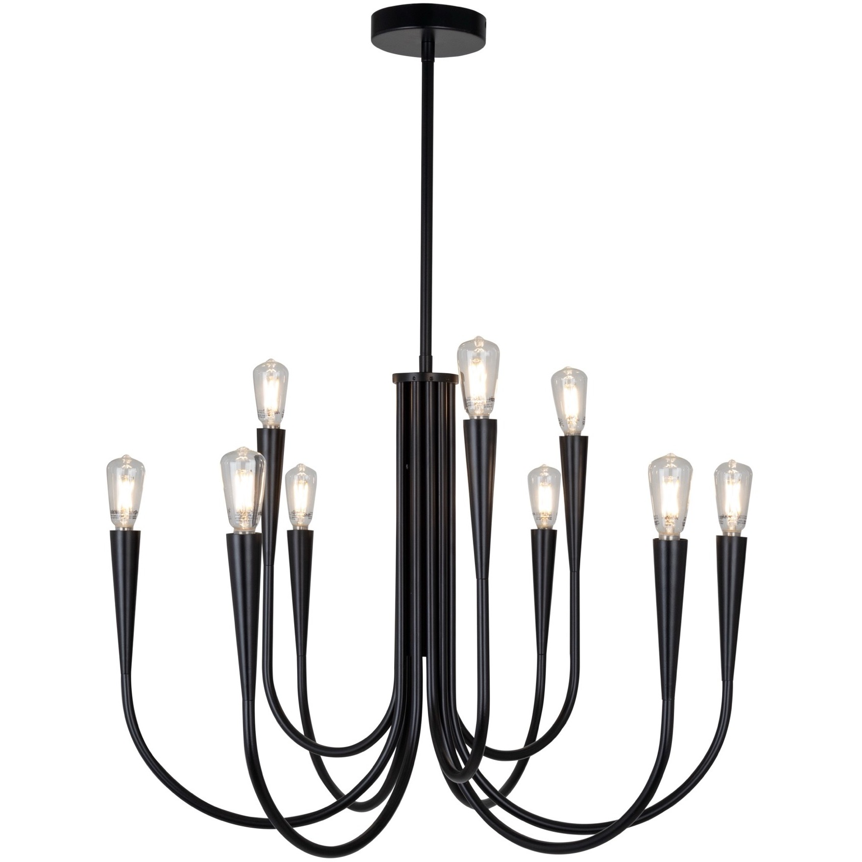 Bronte LED 25.25 inch Black Chandelier Ceiling Light