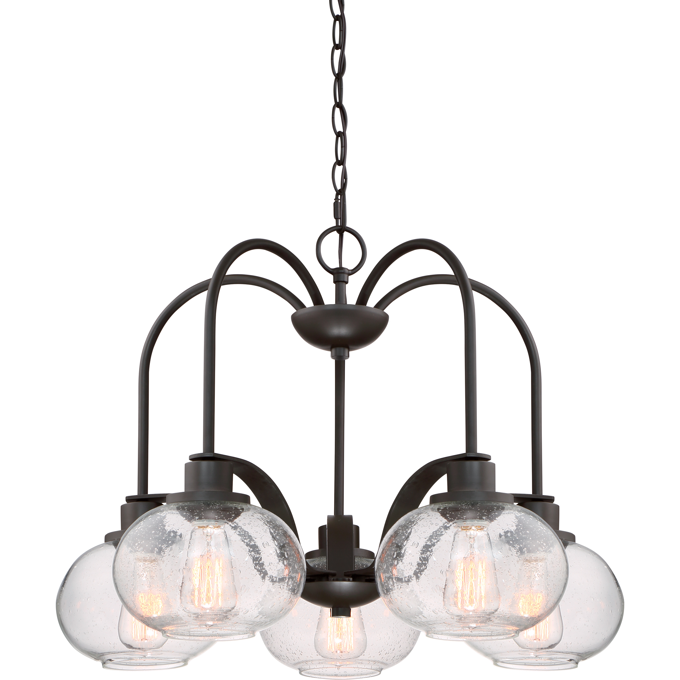 Trilogy 5 Light 26.1 inch Old Bronze Dinette Chandelier Ceiling Light