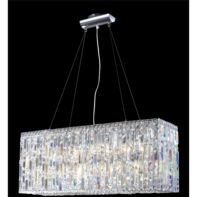 Contemporary 24 Light 9 inch Silver Chandelier Ceiling Light