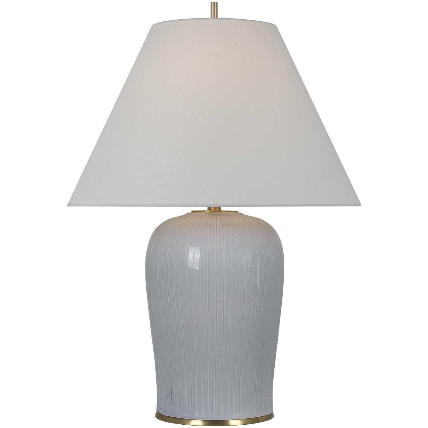 Thomas O'Brien Opera 29.75 inch 15 watt Polar Blue Crackle Table Lamp Portable Light