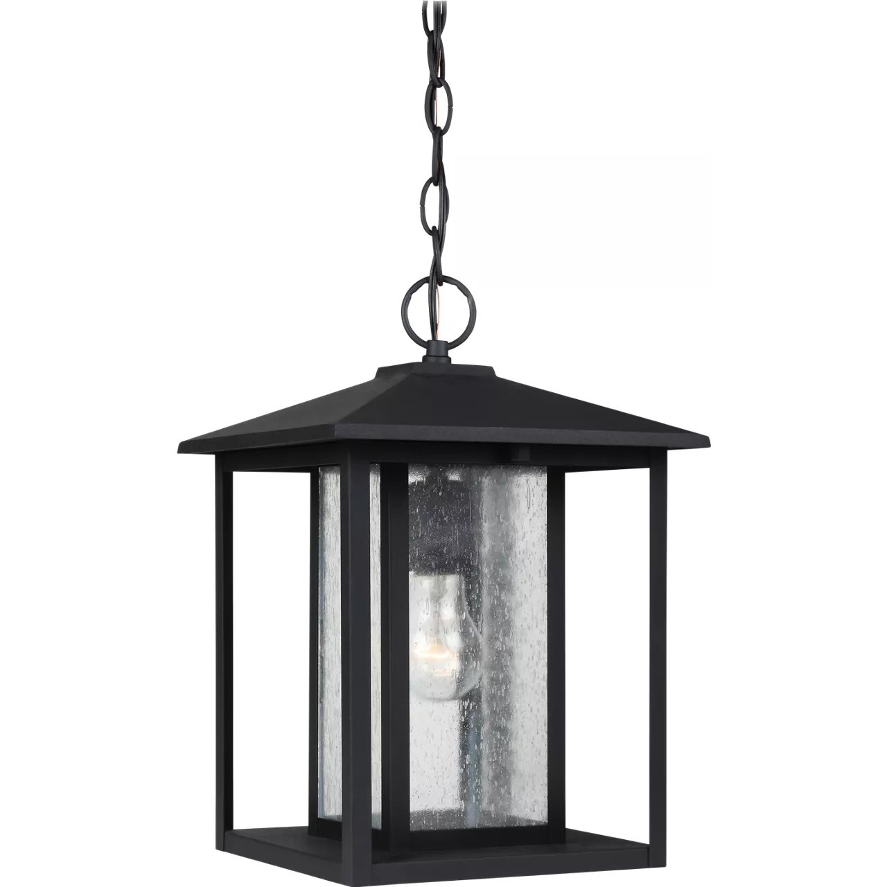 Hunnington 1 Light 9 inch Black Outdoor Pendant