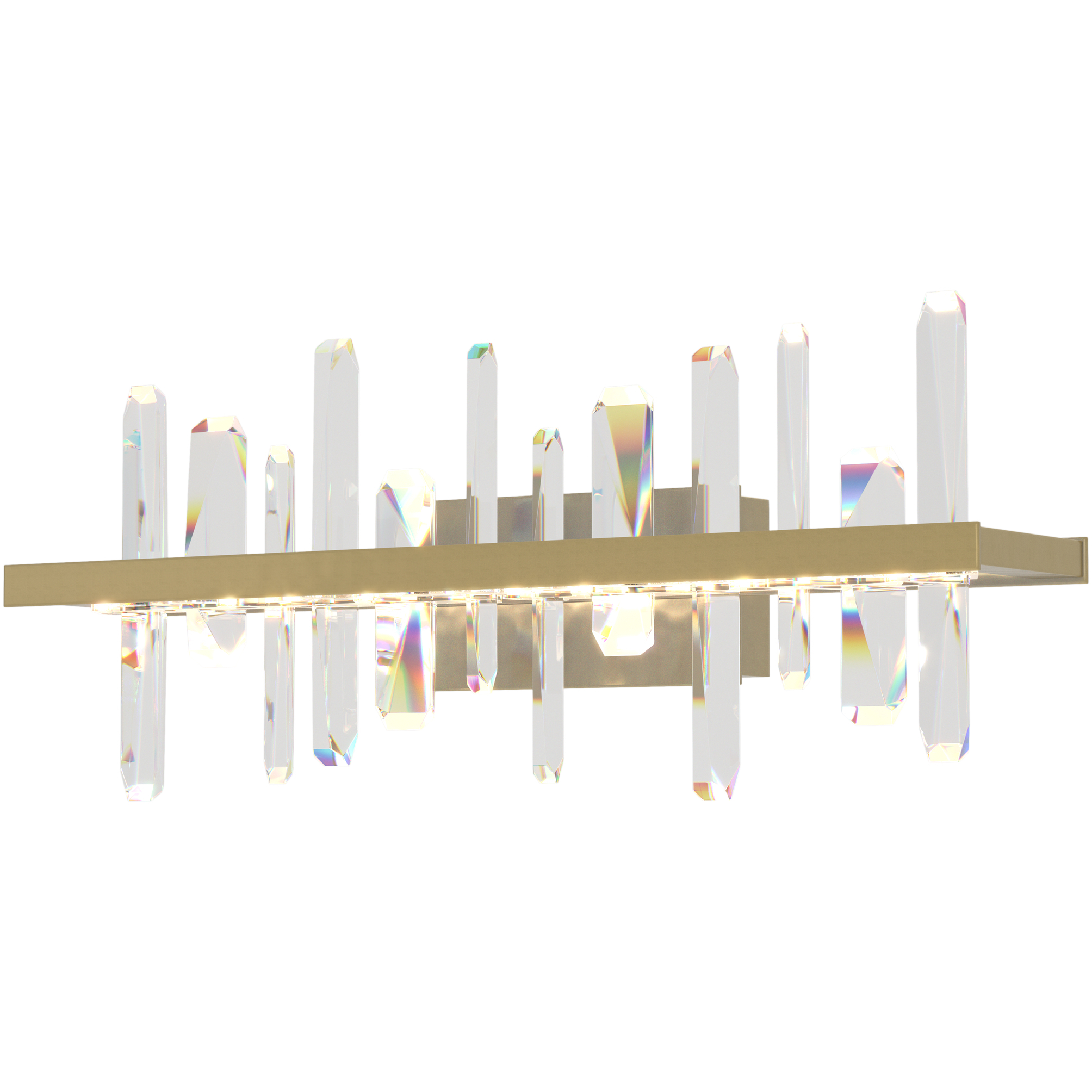 Solitude LED 26 inch Modern Brass Sconce Wall Light