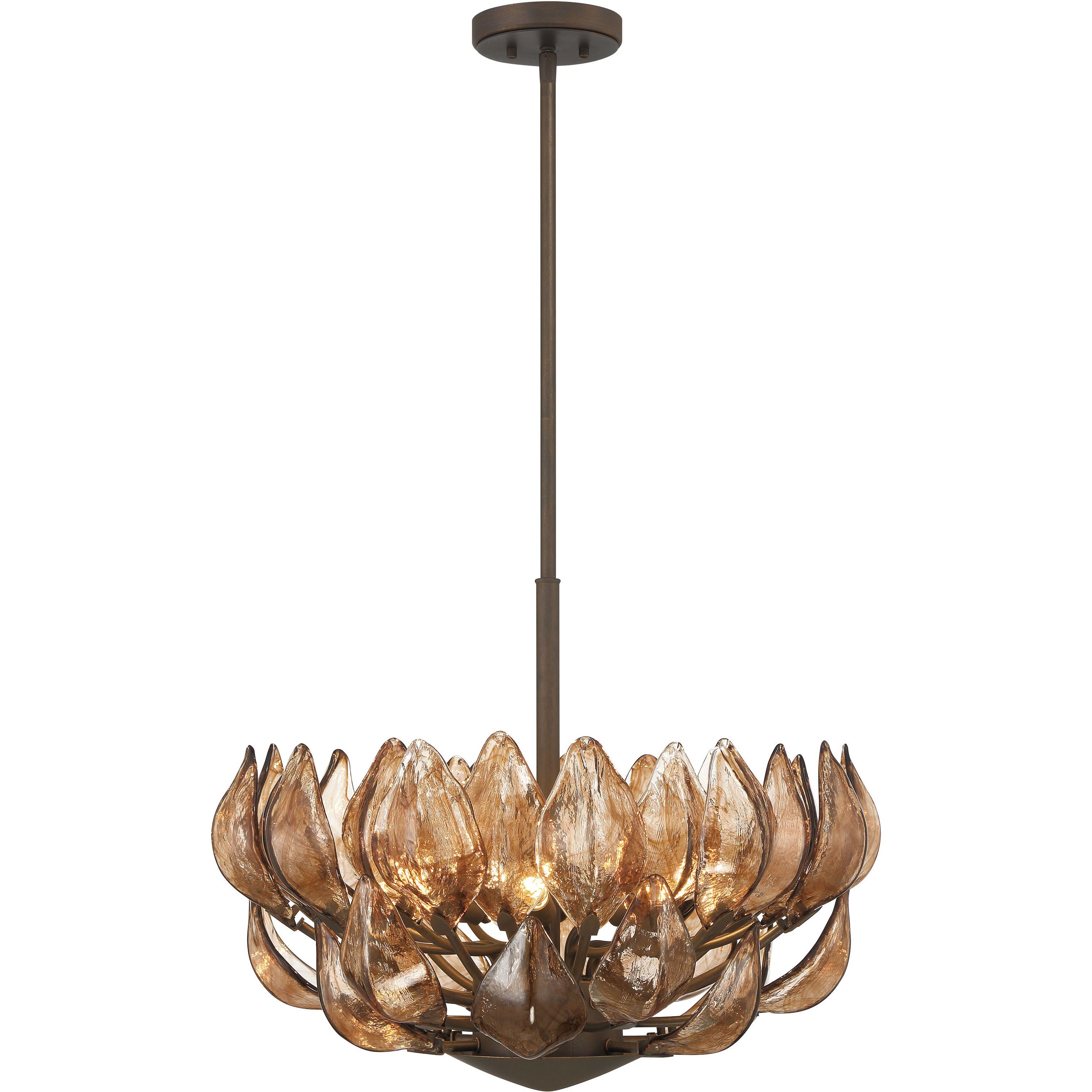 Arboles 6 Light 24 inch Heritage Bronze Pendant Ceiling Light