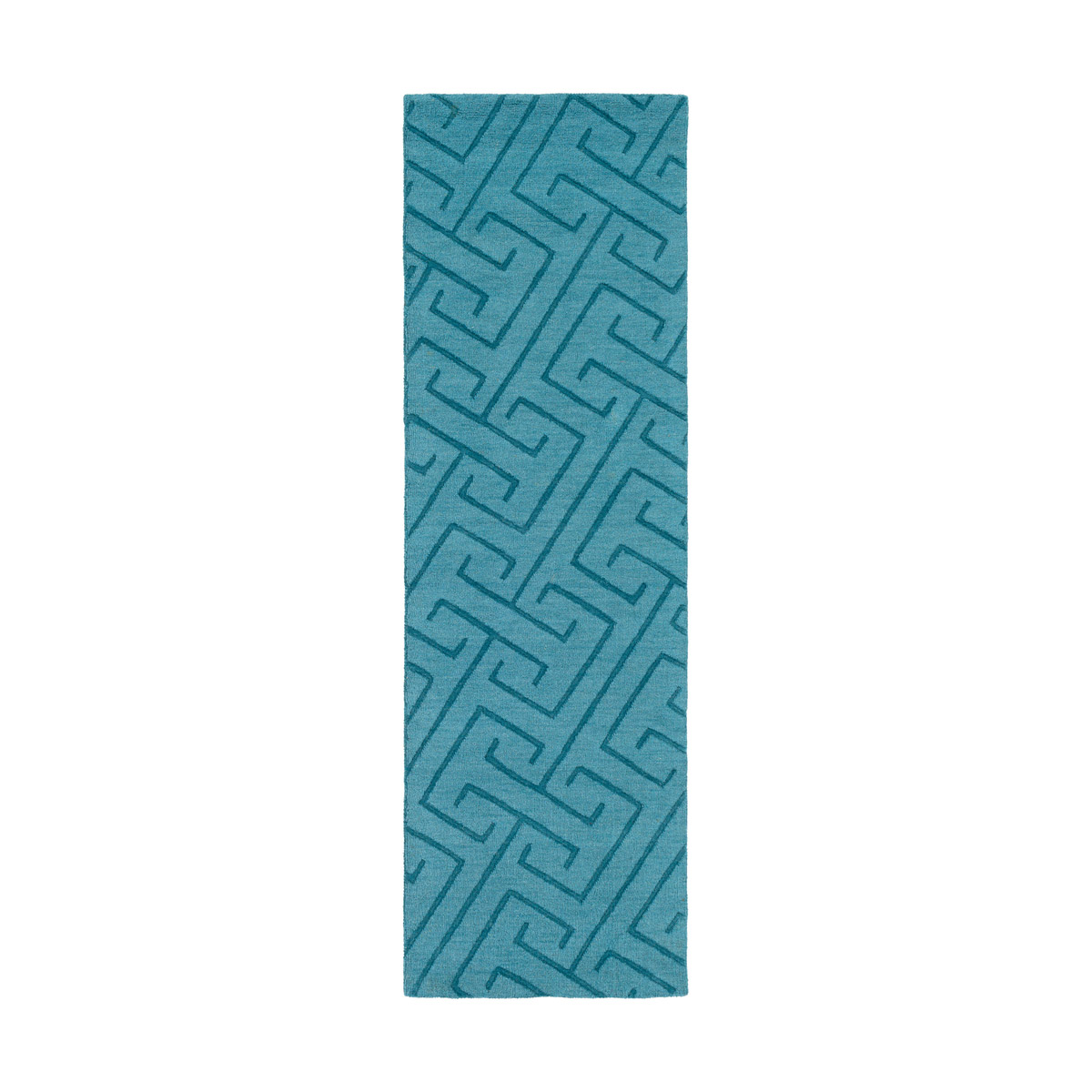 Mystique 96 X 30 inch Emerald Rugs, Runner