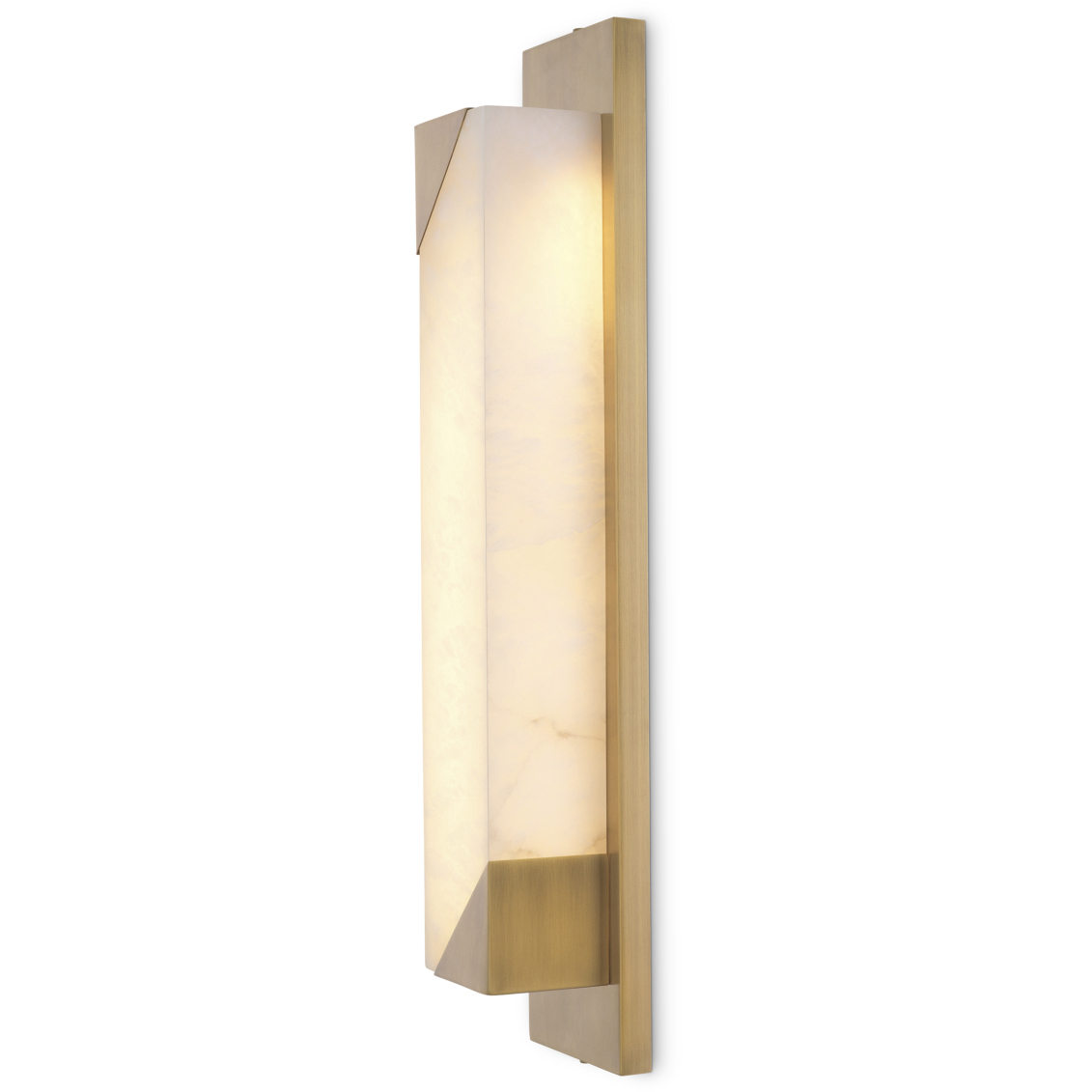 Scilla 4.72 inch Alabaster and Antique Brass Wall Lamp Wall Light