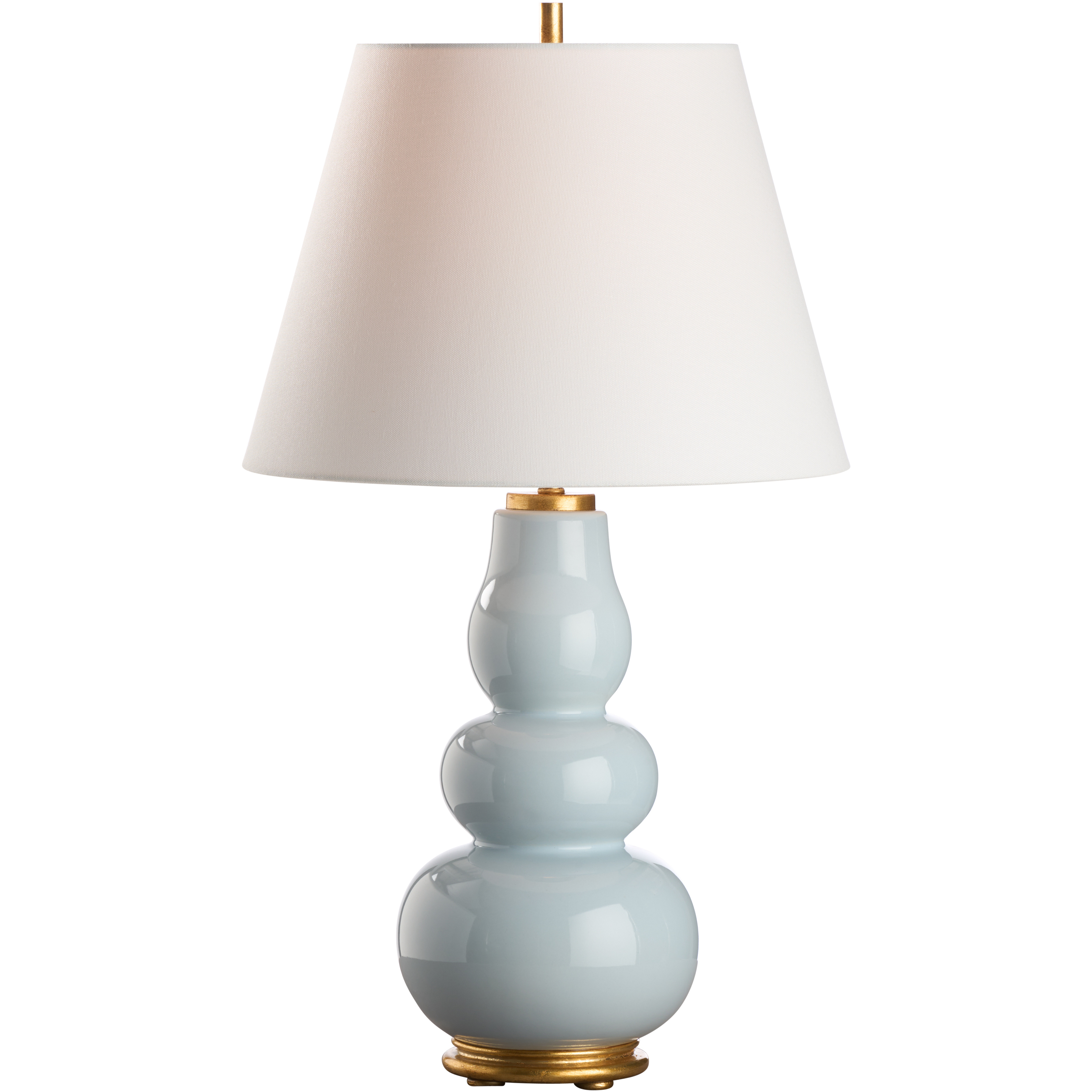 Denise 21 inch 100.00 watt Blue and Gold Table Lamp Portable Light