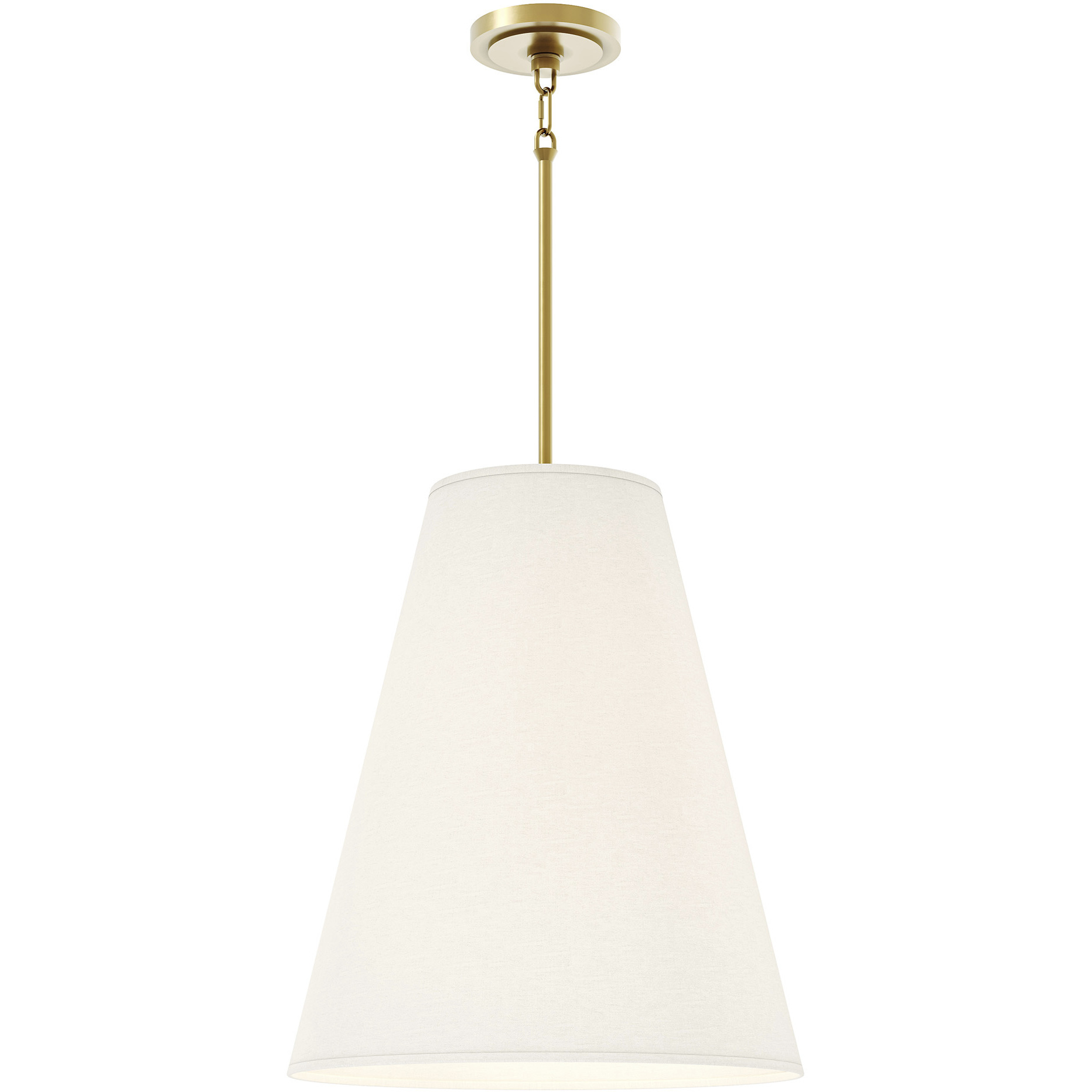 Robert Abbey Chrissy 4 Light 18 inch Modern Brass Island Pendant Ceiling Light in Shannon Oyster Fabric 494 - Open Box