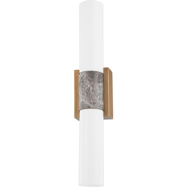 Fremont 2 Light 20.25 inch Patina Brass Wall Sconce Wall Light