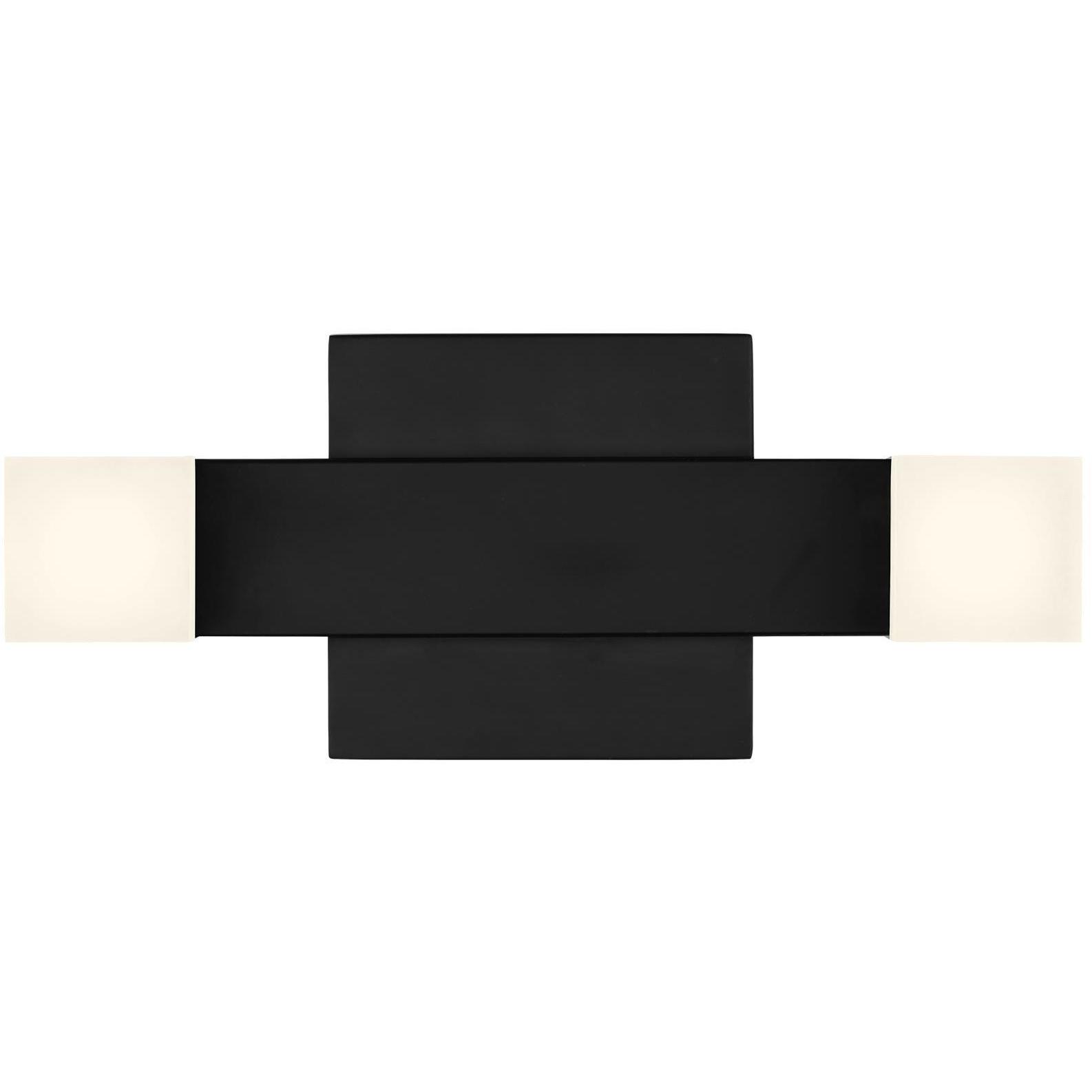 Drew & Jonathan Scott Brander LED 11.38 inch Midnight Black Vanity Light Wall Light