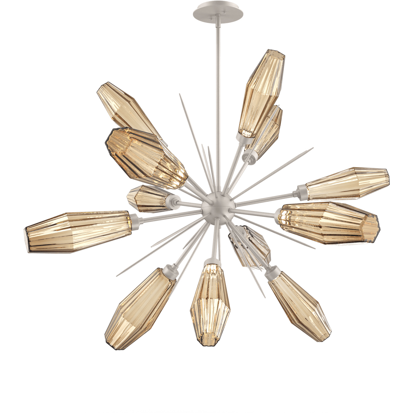 Aalto LED 37.7 inch Beige Silver Chandelier Ceiling Light in 3000K LED ...