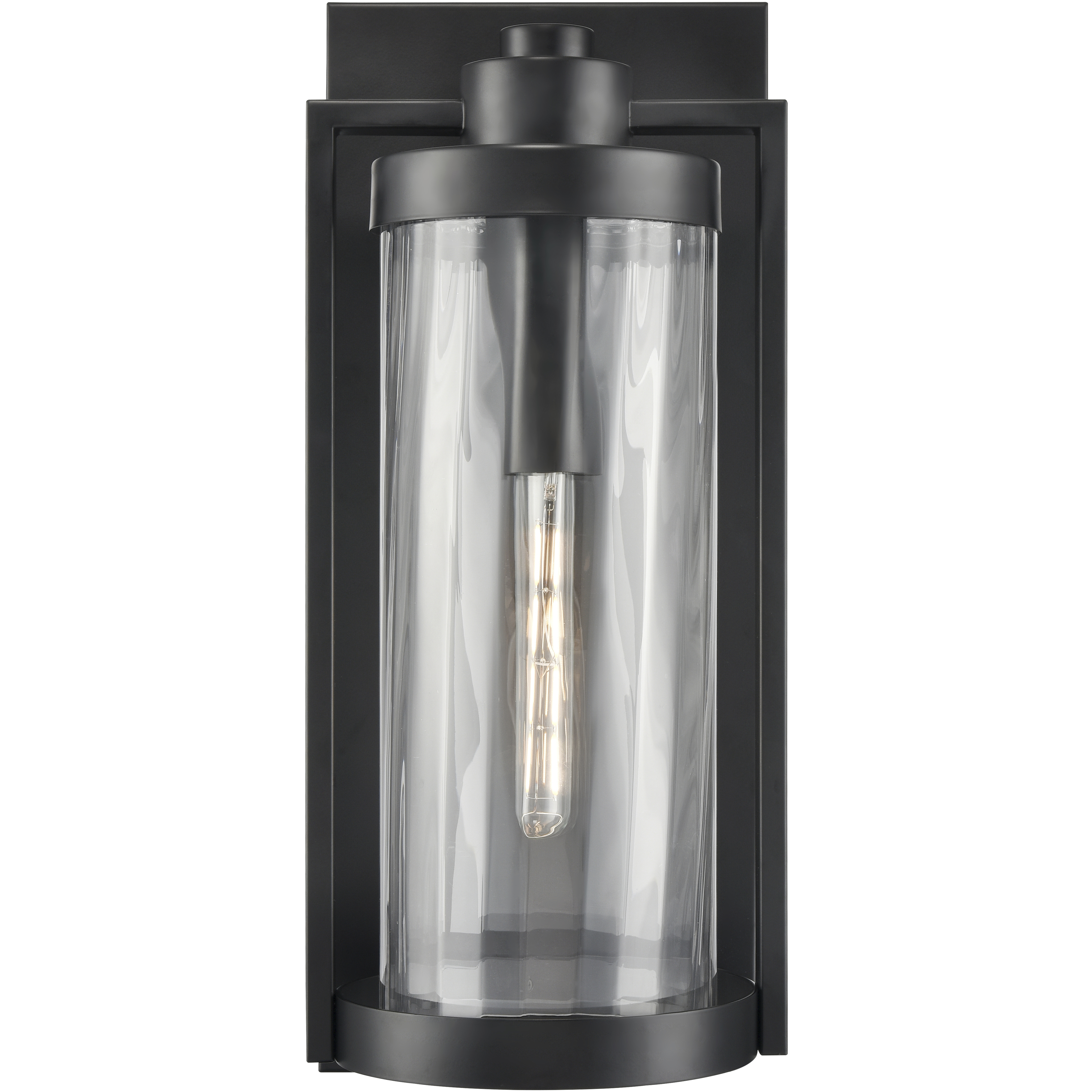 Braselton 1 Light 23.75 inch Powder Coated Black Outdoor Wall Sconce
