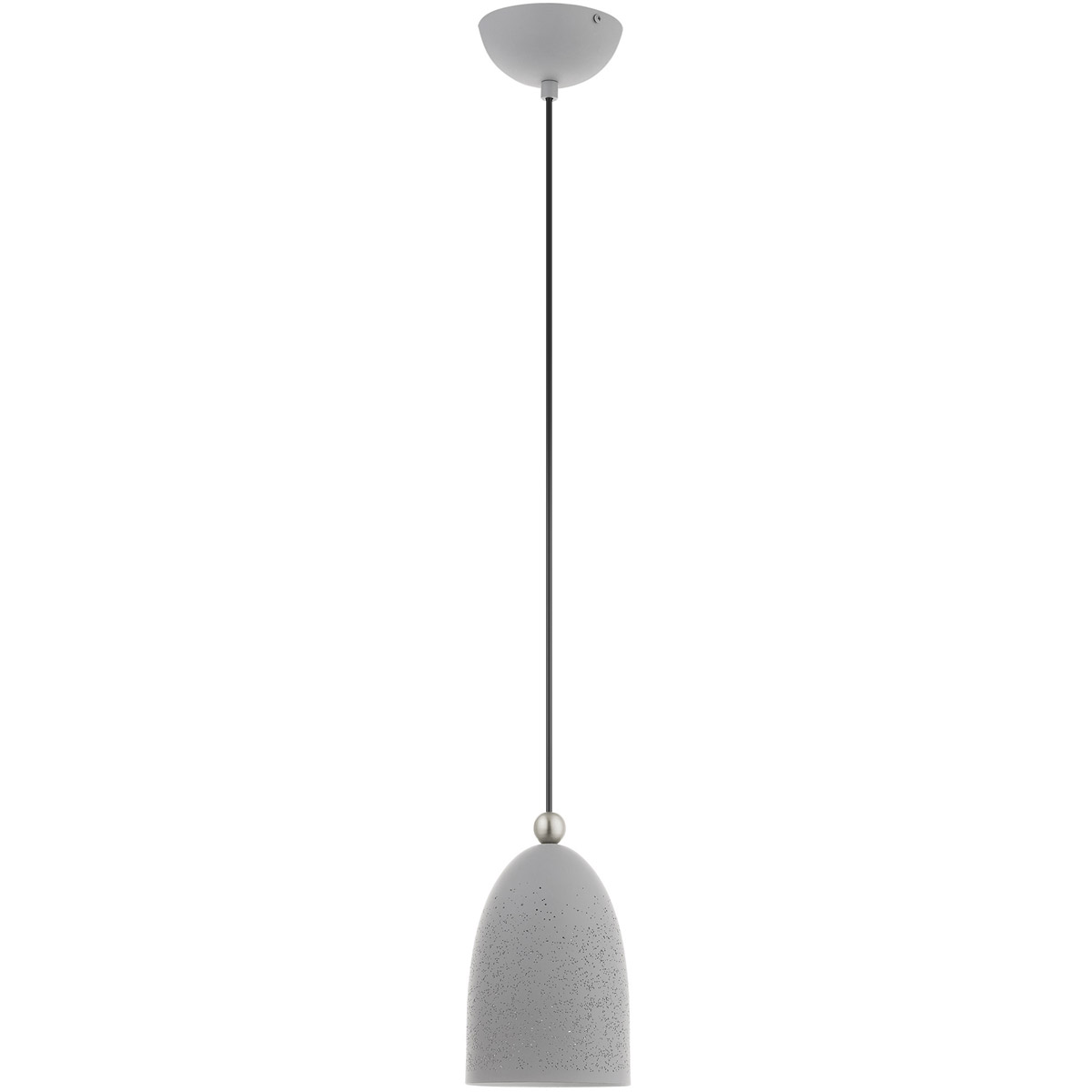 Arlington 1 Light 5.5 inch Nordic Gray with Brushed Nickel Accents Pendant Ceiling Light