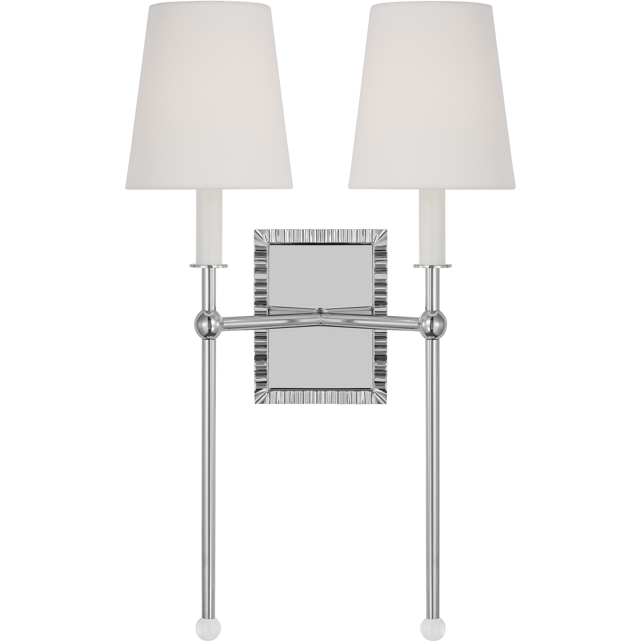 AH by Alexa Hampton Baxley 2 Light 13 inch Polished Nickel Sconce Wall Light