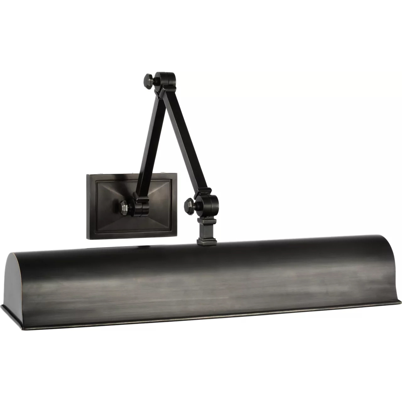 Alexa Hampton Jane 11 inch 4 watt Gun Metal Double Library Light Wall Light