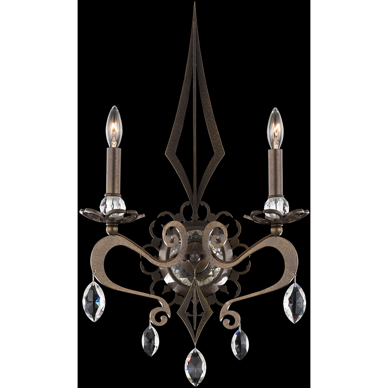 Signature Persephone 2 Light 14.5 inch French Lace Wall Sconce Wall Light