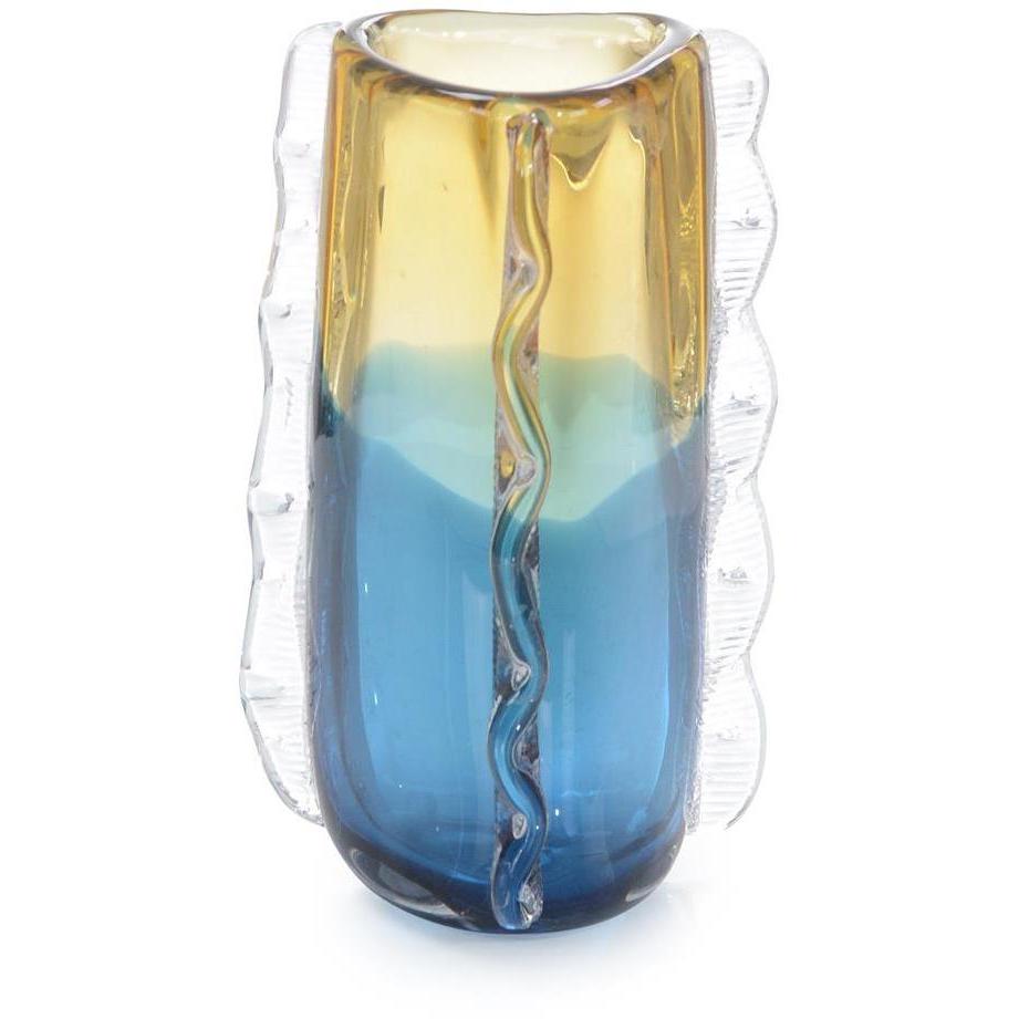 Handblown Glass III 9.75 X 6 inch Vase