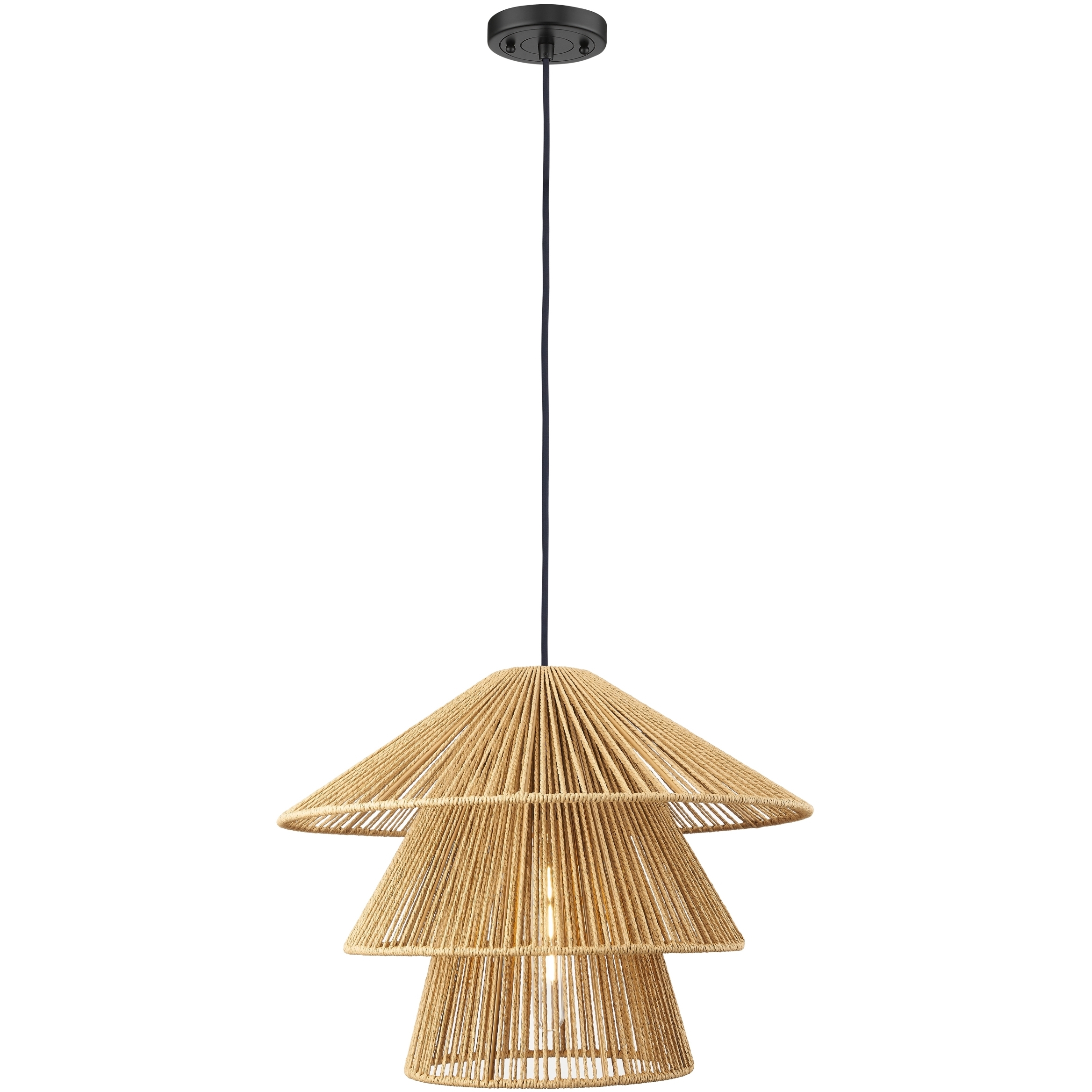 Canton 1 Light 19 inch Matte Black Pendant Ceiling Light