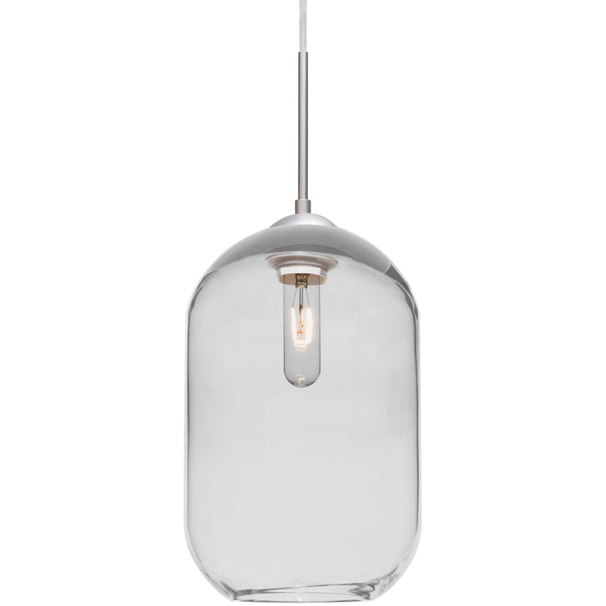 Omega 12 1 Light Satin Nickel Cord Pendant Ceiling Light